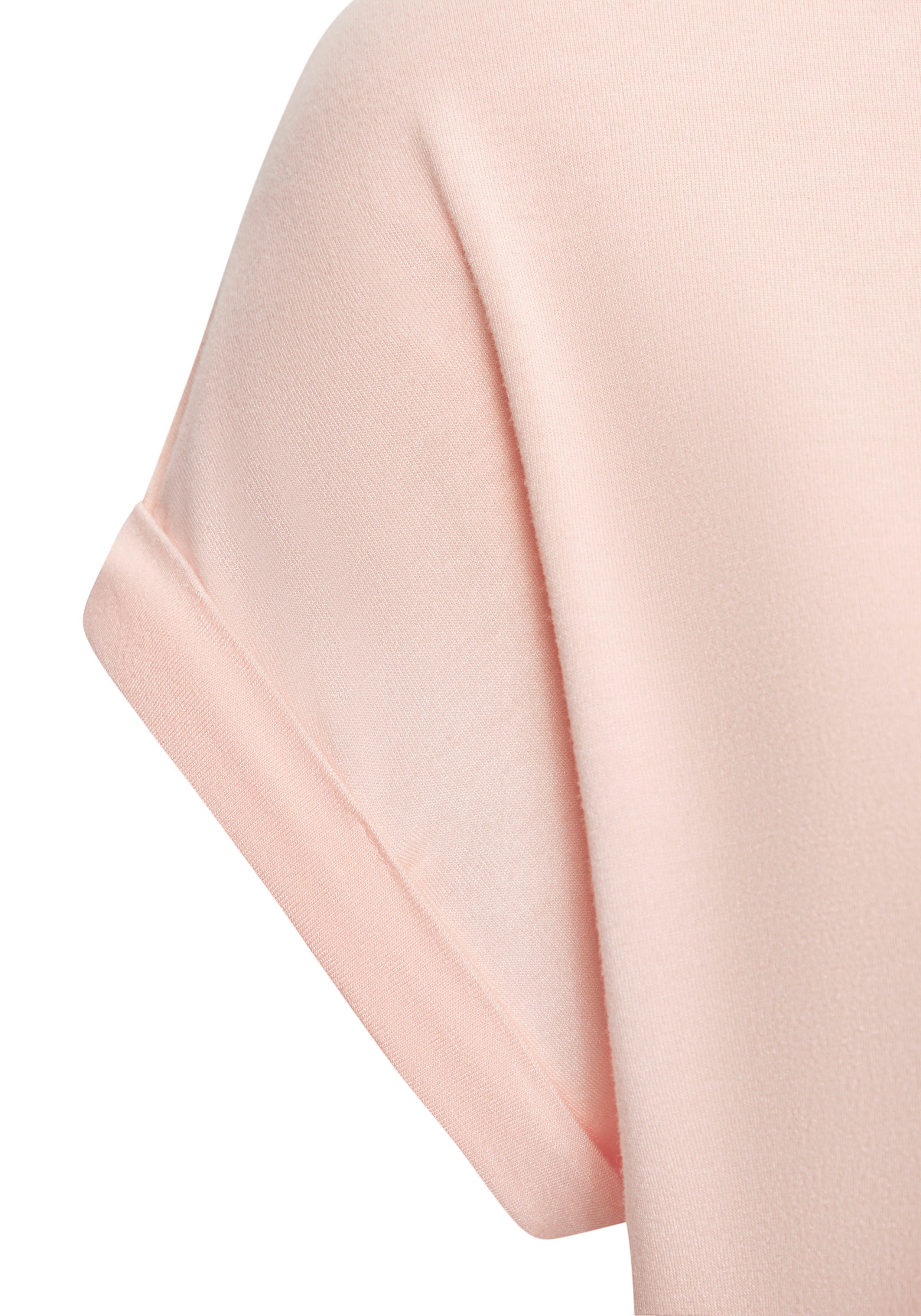 LASCANA Kurzarmshirt Rundhalsshirt aus elastischem Viskose-Jersey – Bild 4 von 5
