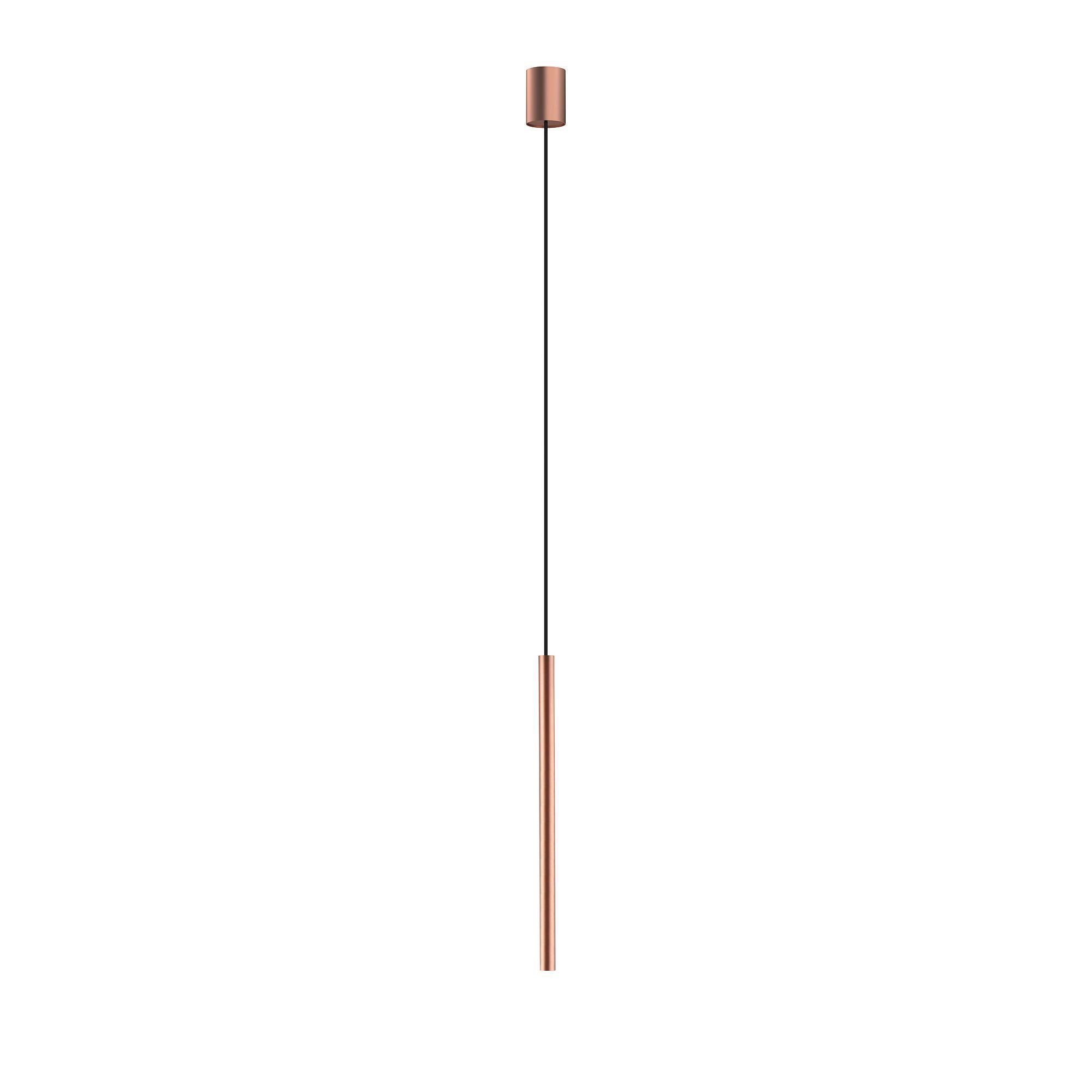 Licht-Erlebnisse Pendelleuchte CULT, Warmweiß, Metall G9 Ø 2,5 cm rund H: max. 130 cm in Kupfer matt Modern