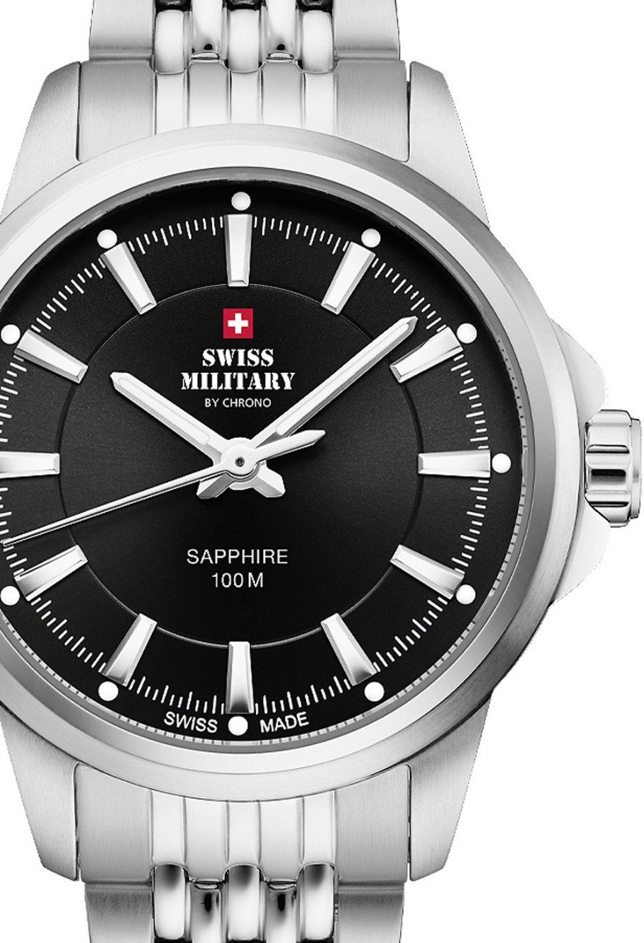 Quarzuhr Swiss Military SM34105.01 Damenuhr Klassik Saphirglas 28mm 10ATM Swiss Military SM34105.01 Damenuhr Klassik Saphirglas 28mm 10ATM