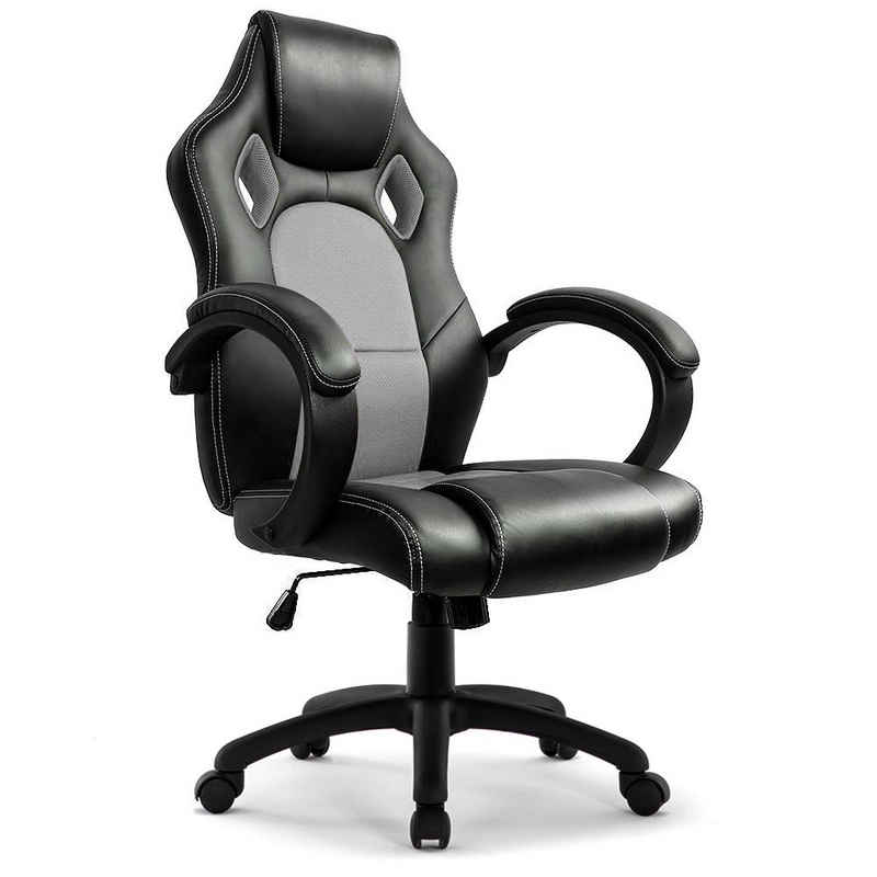 Intimate WM Heart Gaming Chair Racing-Chair, höhenverstellbar, Kunstleder, Ergonomisch, hoch Rücken