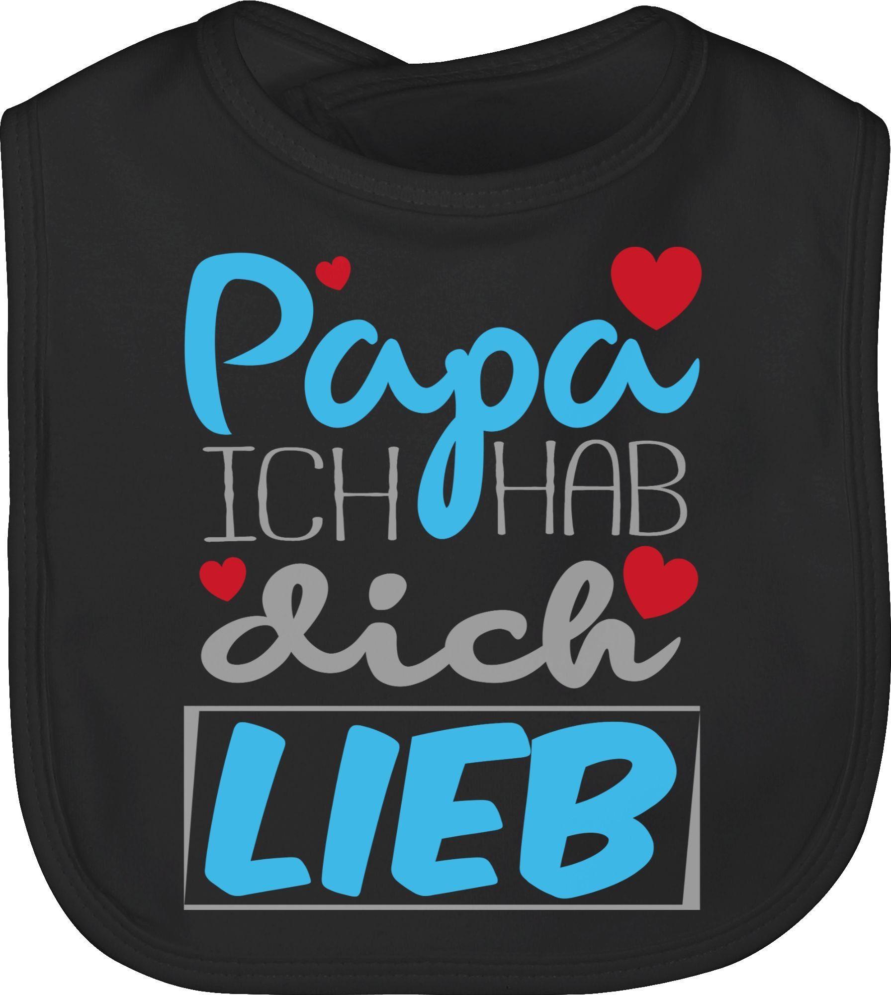 Shirtracer Lätzchen »Papa Ich hab dich lieb Geschenk Vatertag Baby