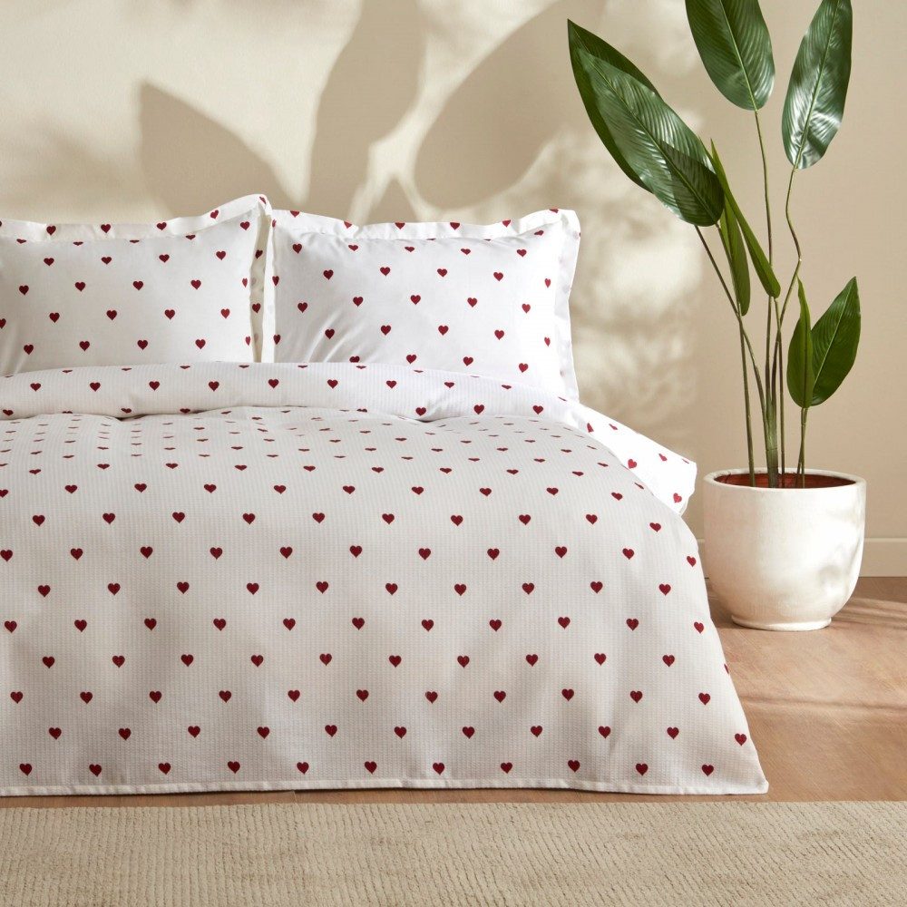 Karaca Bettwäsche Sarah Anderson Amour Doppelbett Piké Tagesdecke Set günstig online kaufen