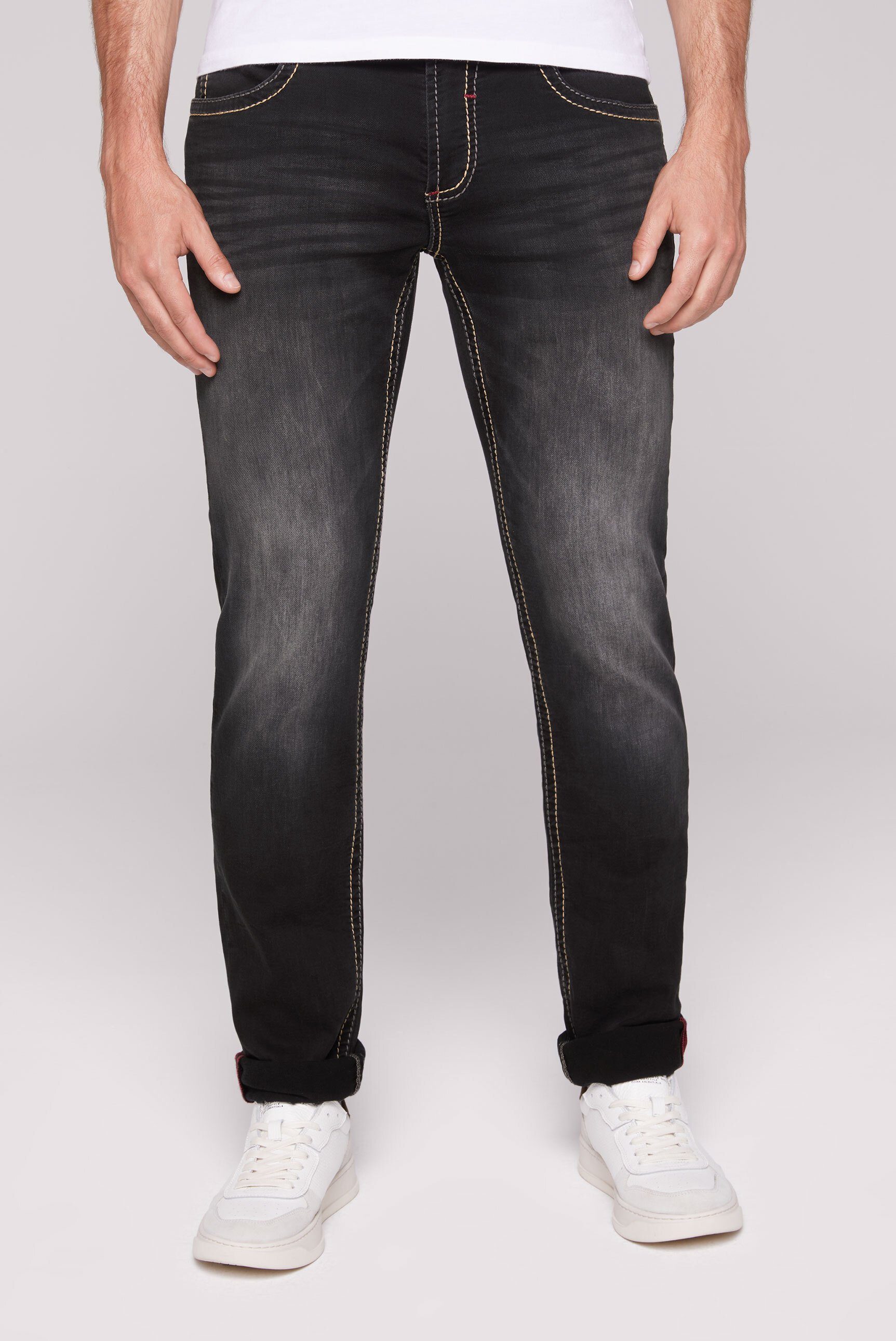 CAMP DAVID Regular-fit-Jeans mit Bleaching-Effekten