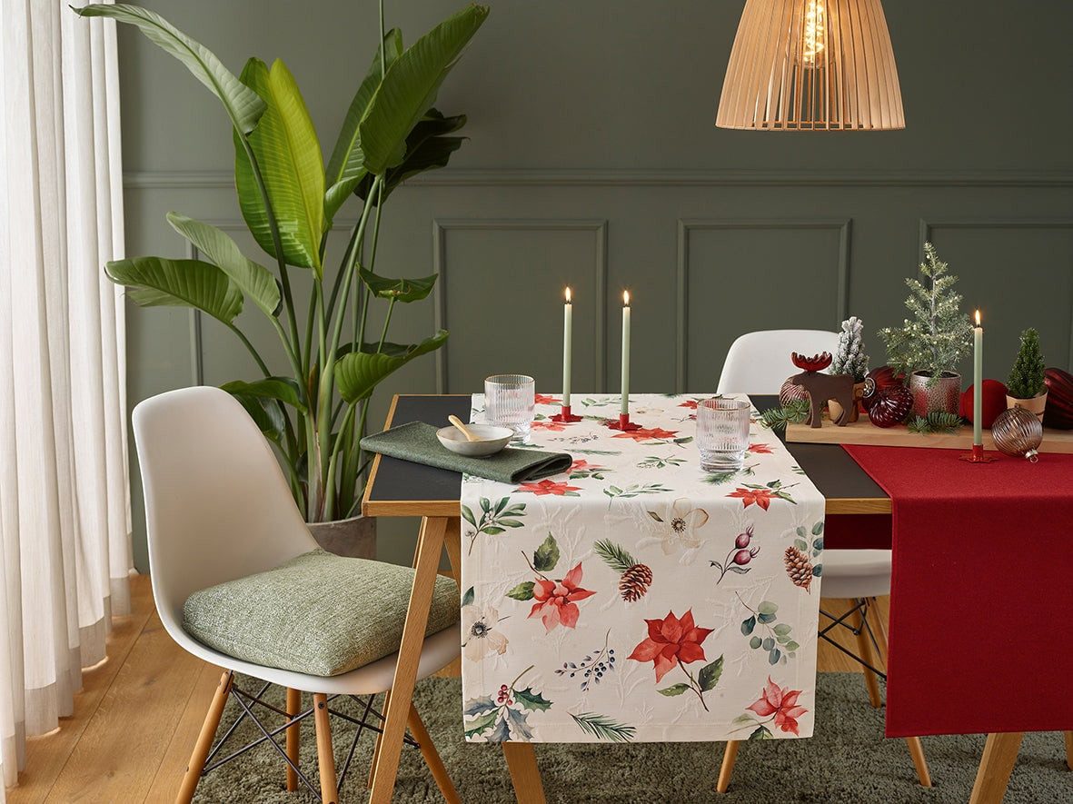 Sander Tischläufer X-mas Flowers (1-tlg)