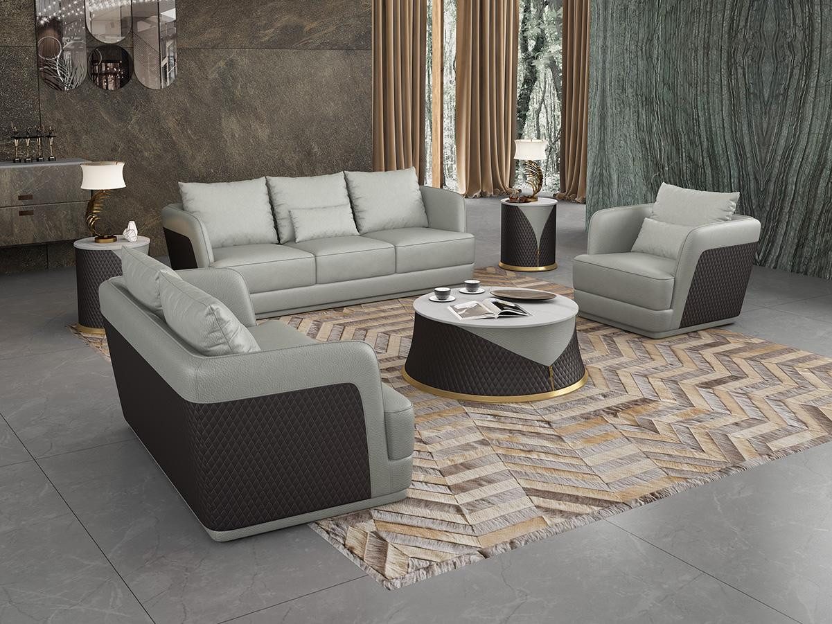 Xlmoebel Sofa Exklusive Designer-Couchgarnitur in elegantem Design, Hergestellt in Europa