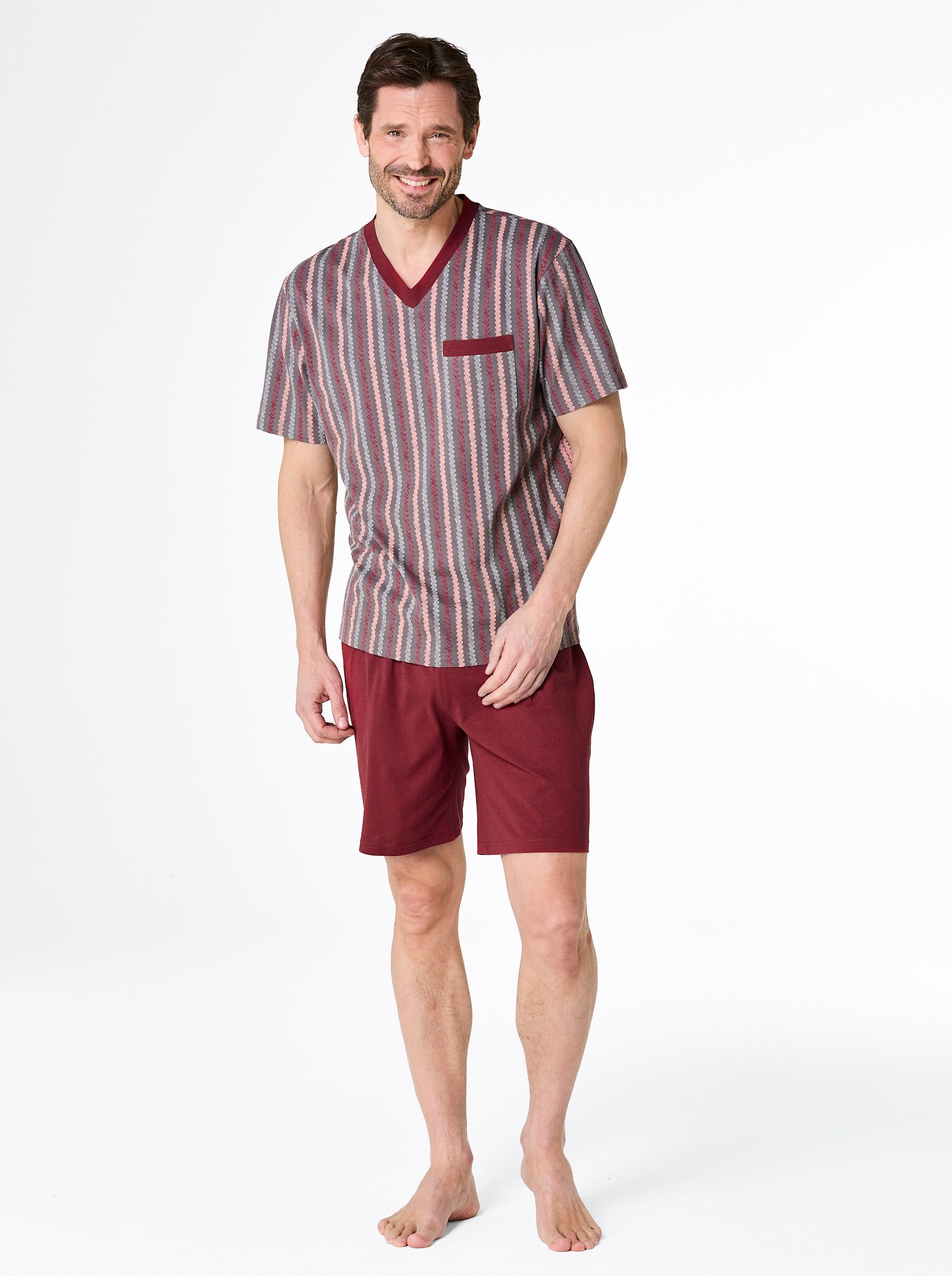 dunkelrot + dunkelrot-anthrazit-bedruckt