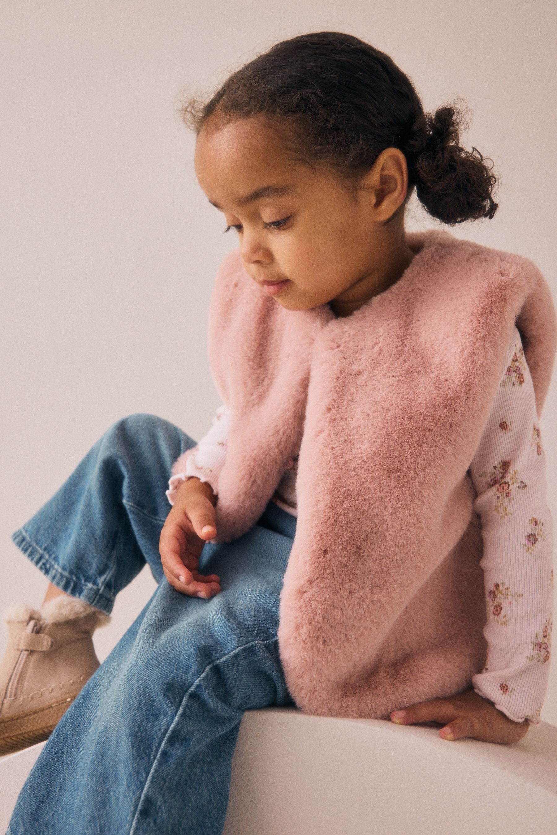 Next Steppweste Weste aus Kunstfell (1-tlg)