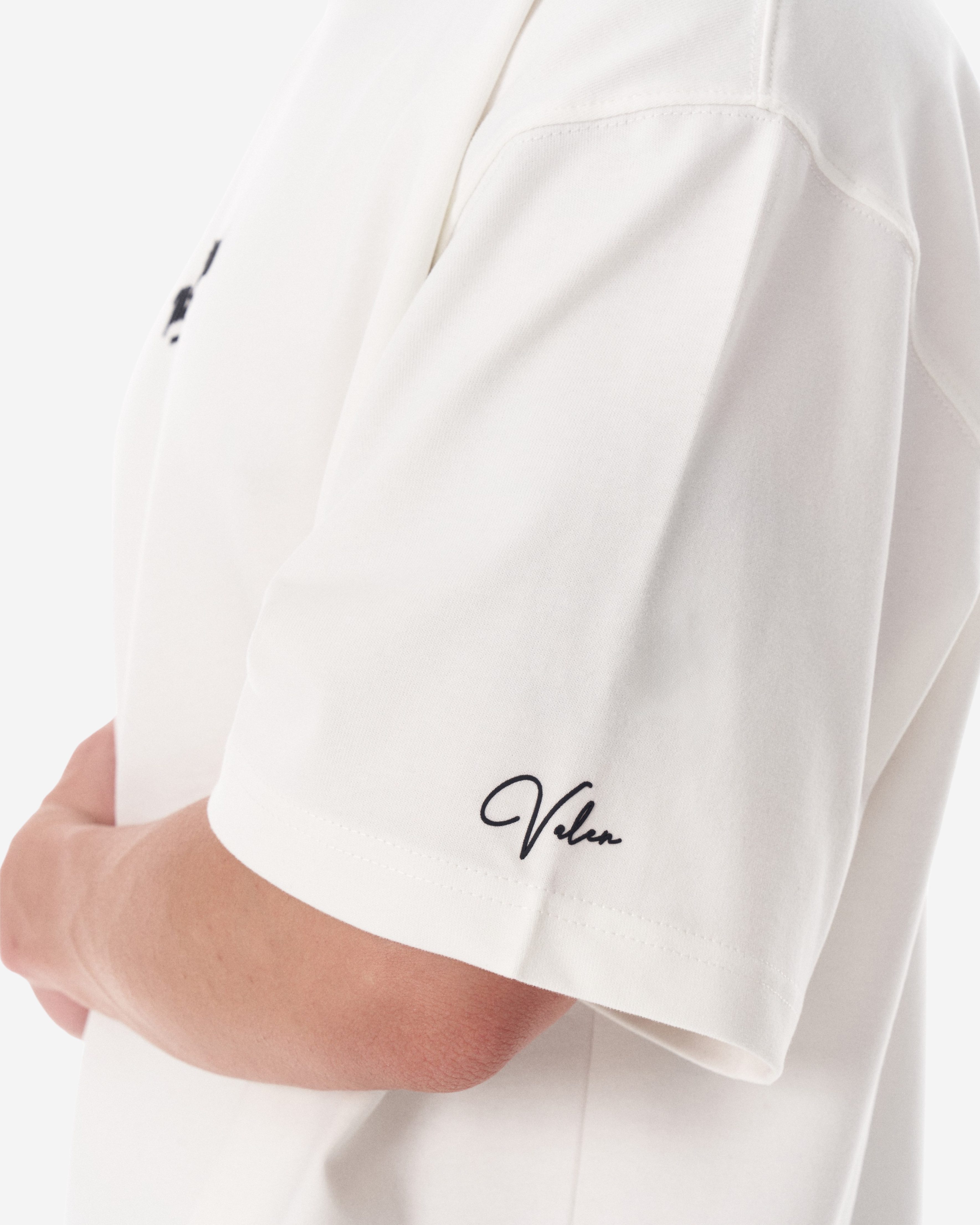 Martin Valen T-Shirt Groß Martin Valen 3D-Druck Weißes T-Shirt für Arme und Brust