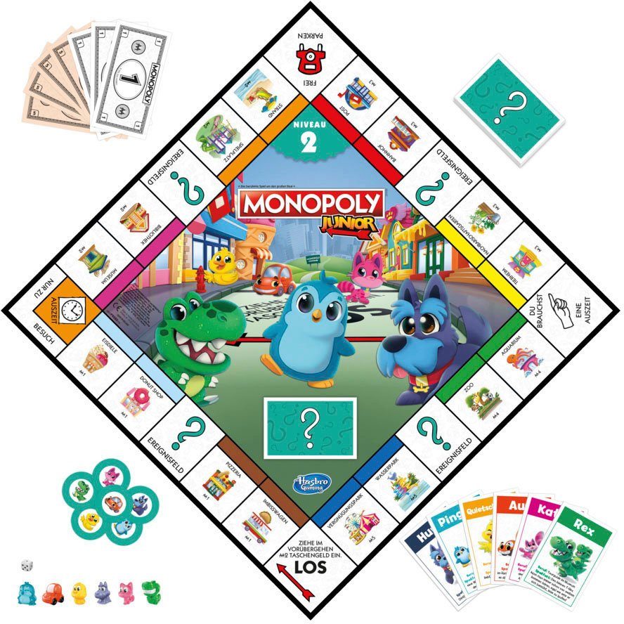 Hasbro Spiel Monopoly Junior 2in1, Made in Europe