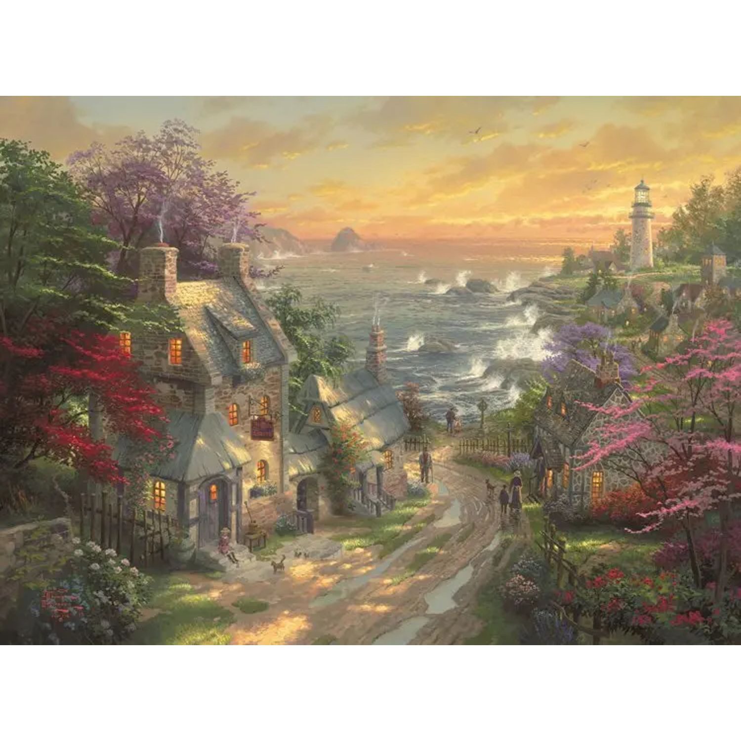 Schmidt Spiele Puzzle Dörfchen am Leuchtturm (Puzzle), 2000 Puzzleteile
