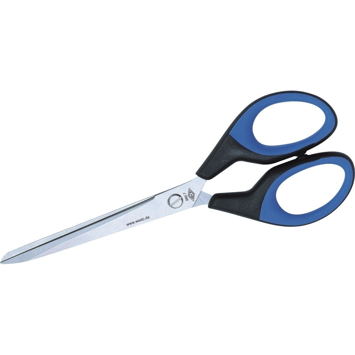 WEDO Papierscheren Schere Softcut 18,0 cm schwarz/blau