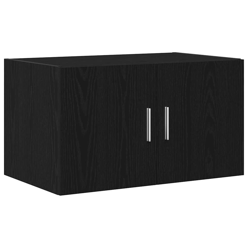 vidaXL Hängeschrank Wandschrank Wandmontiert Schwarz Eichen-Optik 70 x 42,5 x 40 cm (1-St)