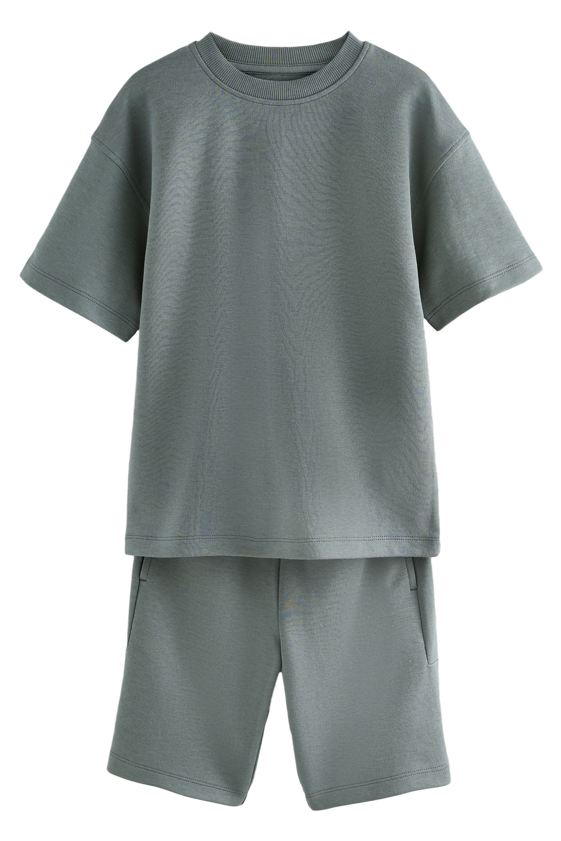 Next T-Shirt & Shorts Schweres T-Shirt/Shorts günstig online kaufen