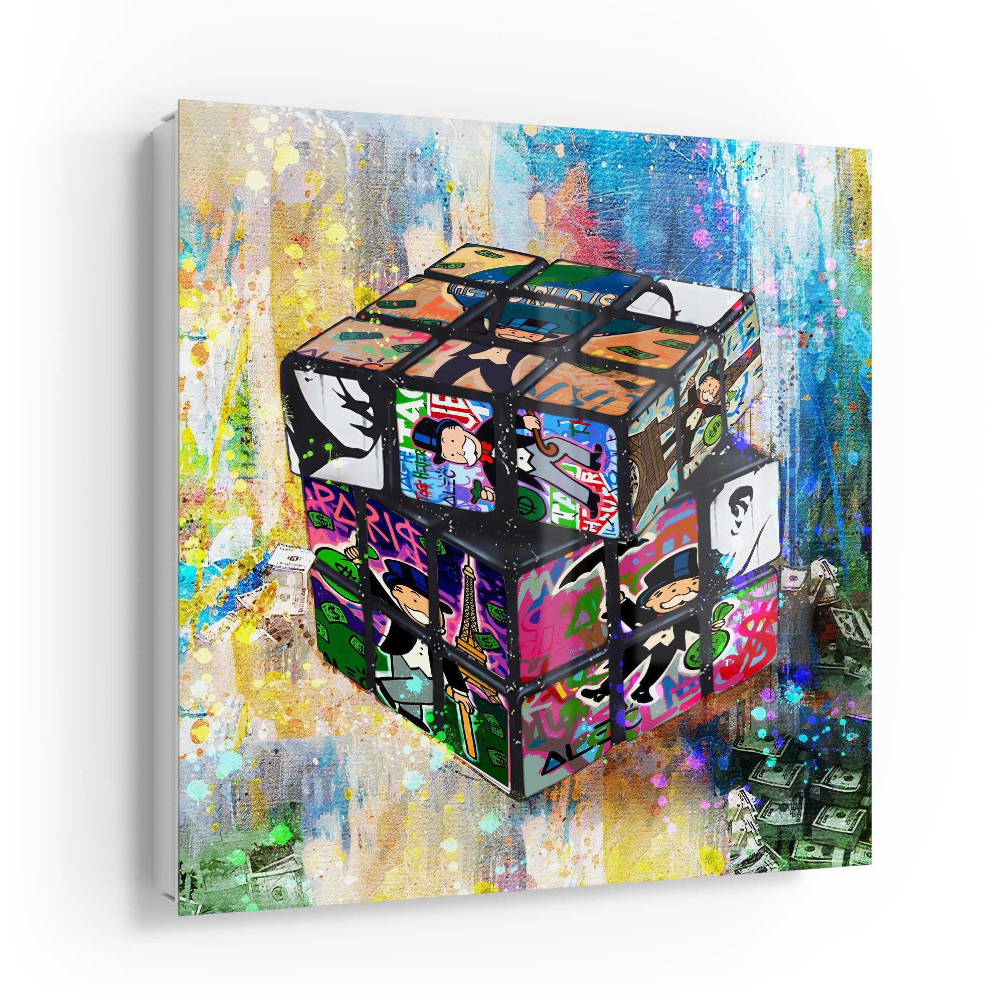 DEQOART Schlüsselkasten 'Pop-Kultur Würfel', Glas Schlüsselbox günstig online kaufen