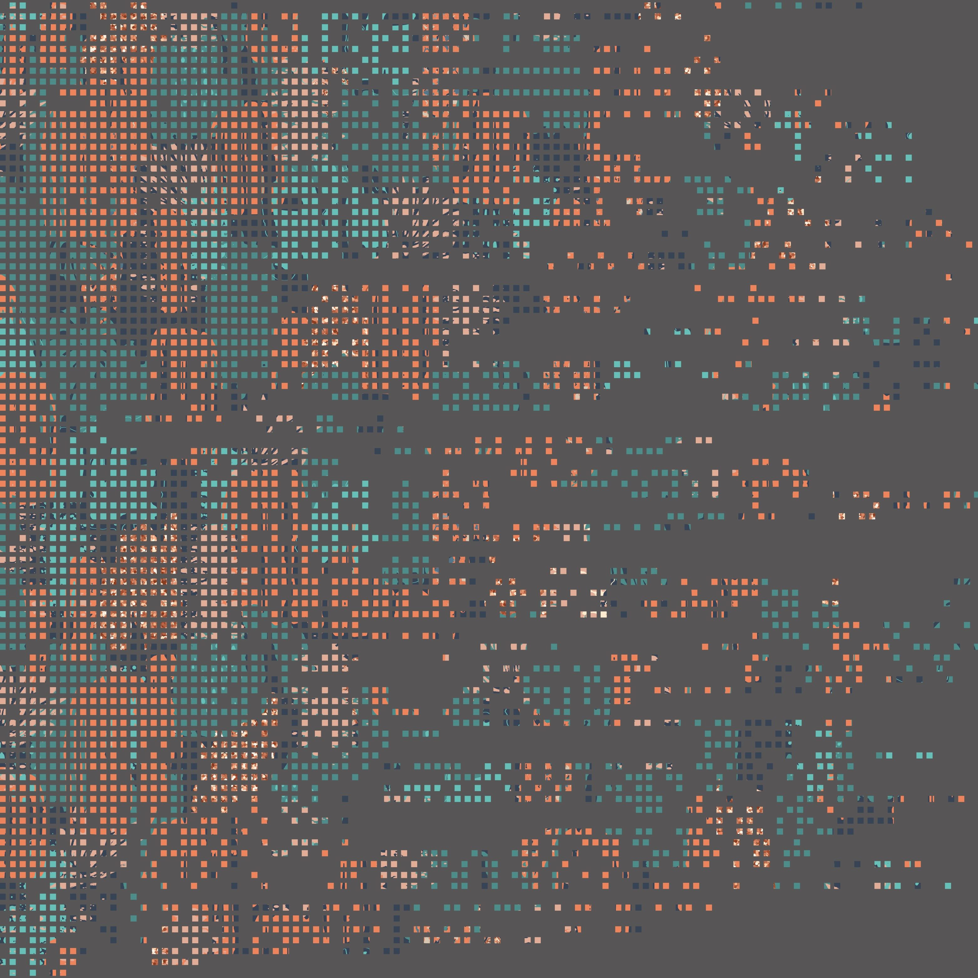 Swafing Stoff French Terry, Sweatstoff Modal Swafing Pixel Decode, anthrazit, Meterware, 50 cm x 150 cm