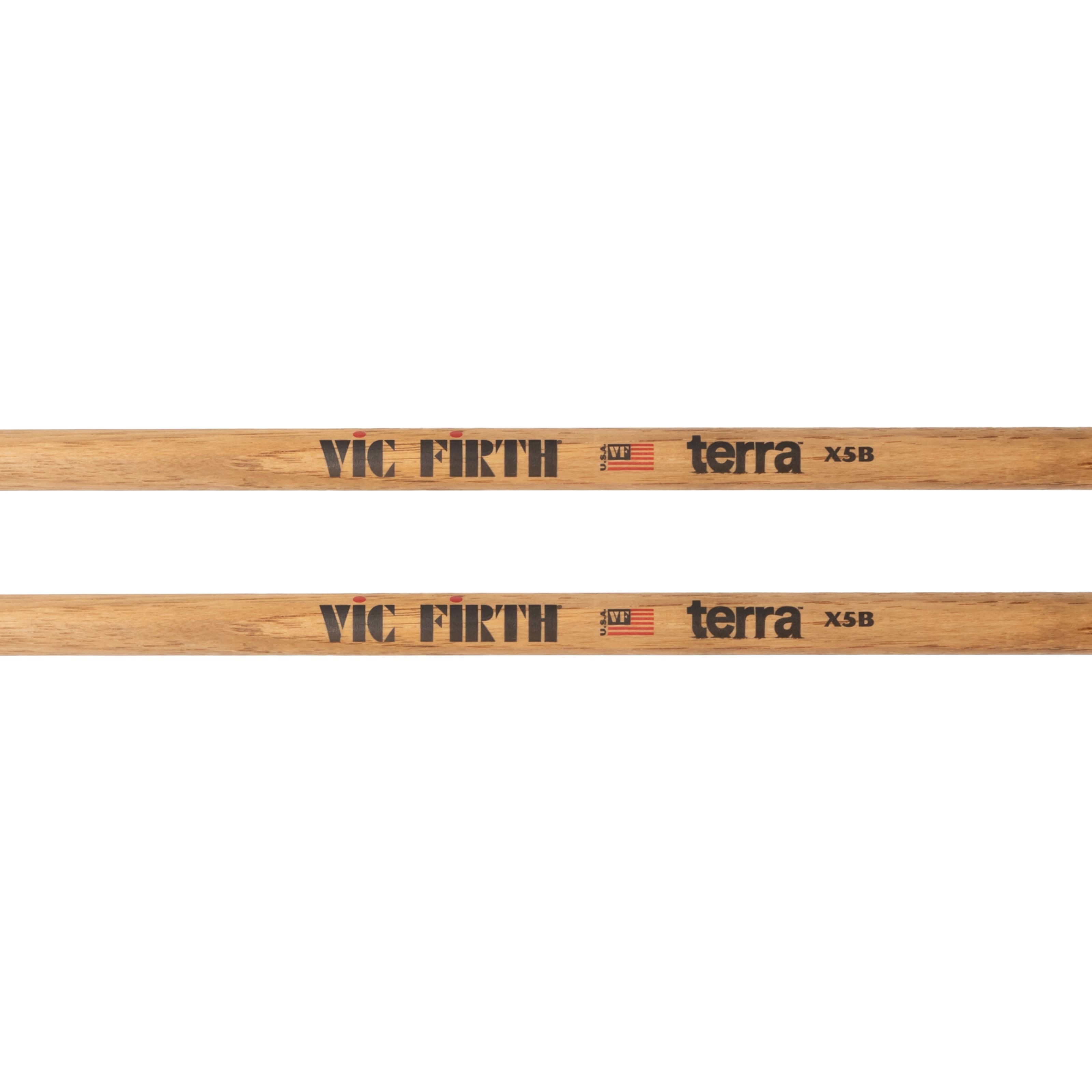 Vic-Firth Drumsticks (Sticks, Beater und Mallets, Drumsticks Holztip), Terra X5BT Extreme 5B Sticks - Drumsticks