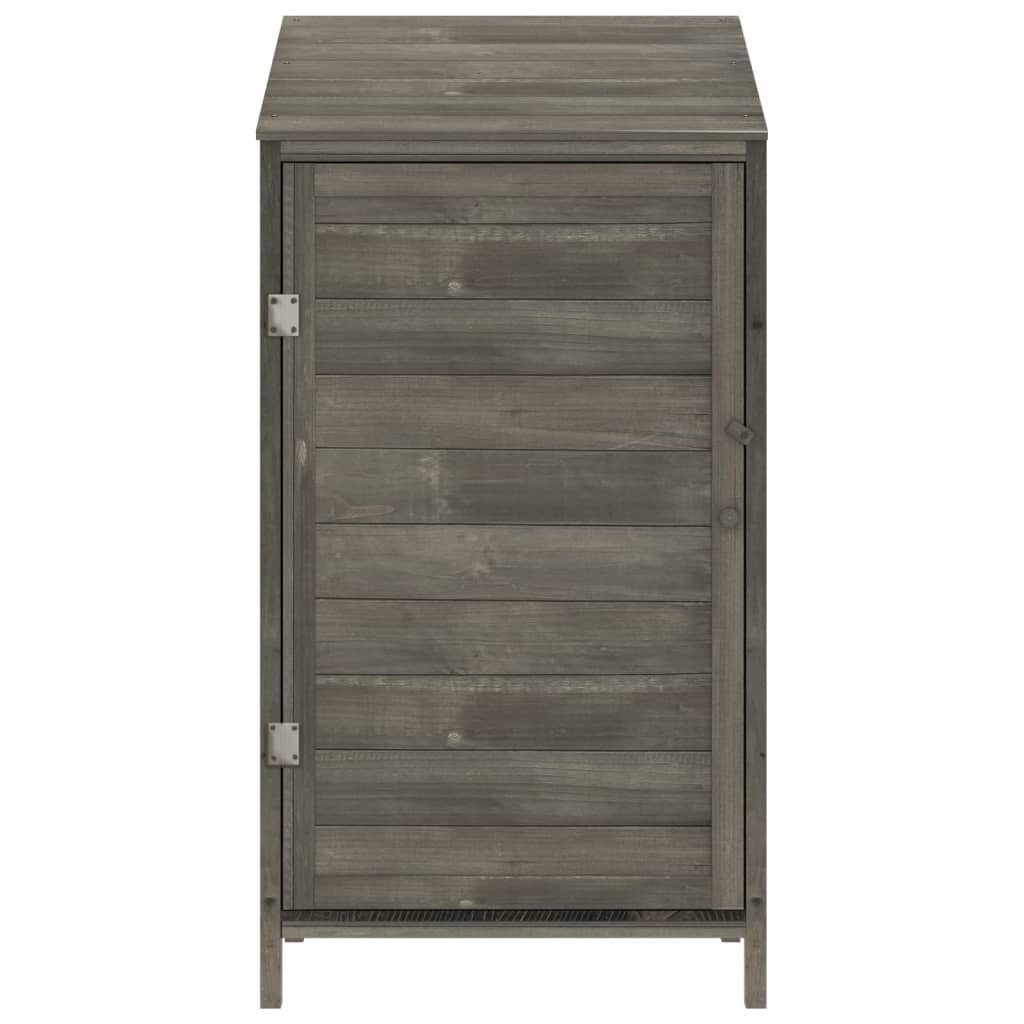 vidaXL Garten-Geräteschrank 55 x 52 x 112 cm Geräteschuppen Anthrazit 55x52x112 cm Massivholz Tann