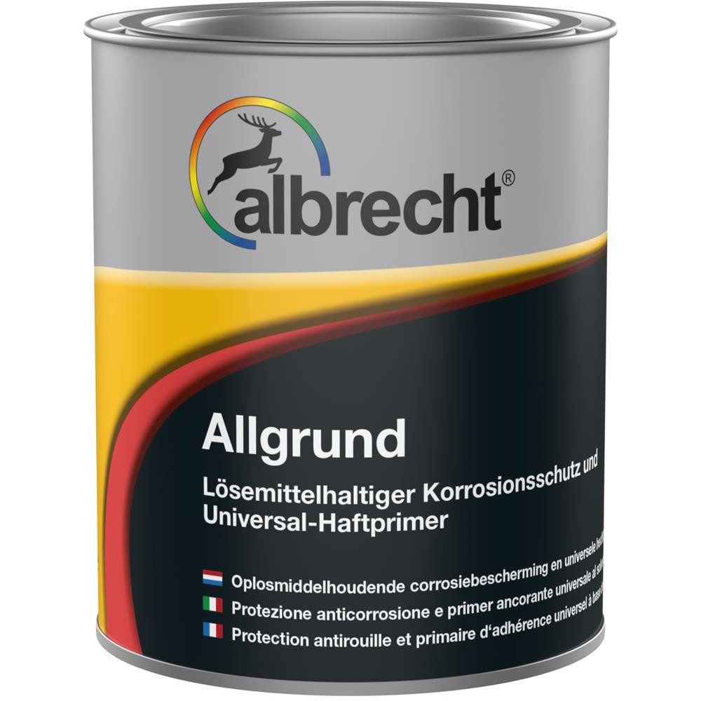 Lack Albrecht Universalgrundierung Allgrund Silbergrau 0,75L Haftgrund Vorlack Universal-Haftprimer