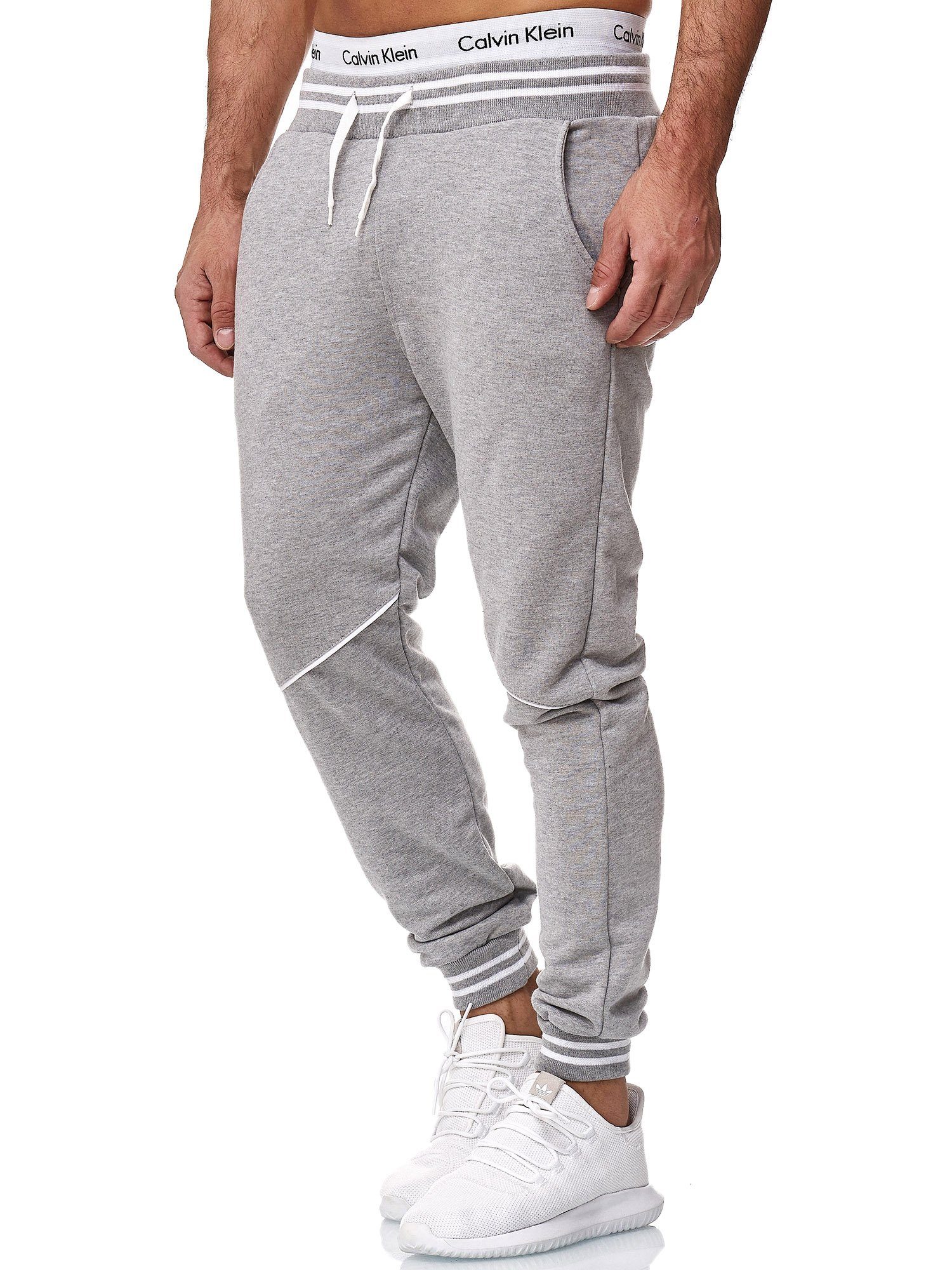 1316 Antrazit Jogger Sporthose Code47 (1-tlg) Jogging Hose Modell Herren Jogginghose Code47 Streetwear