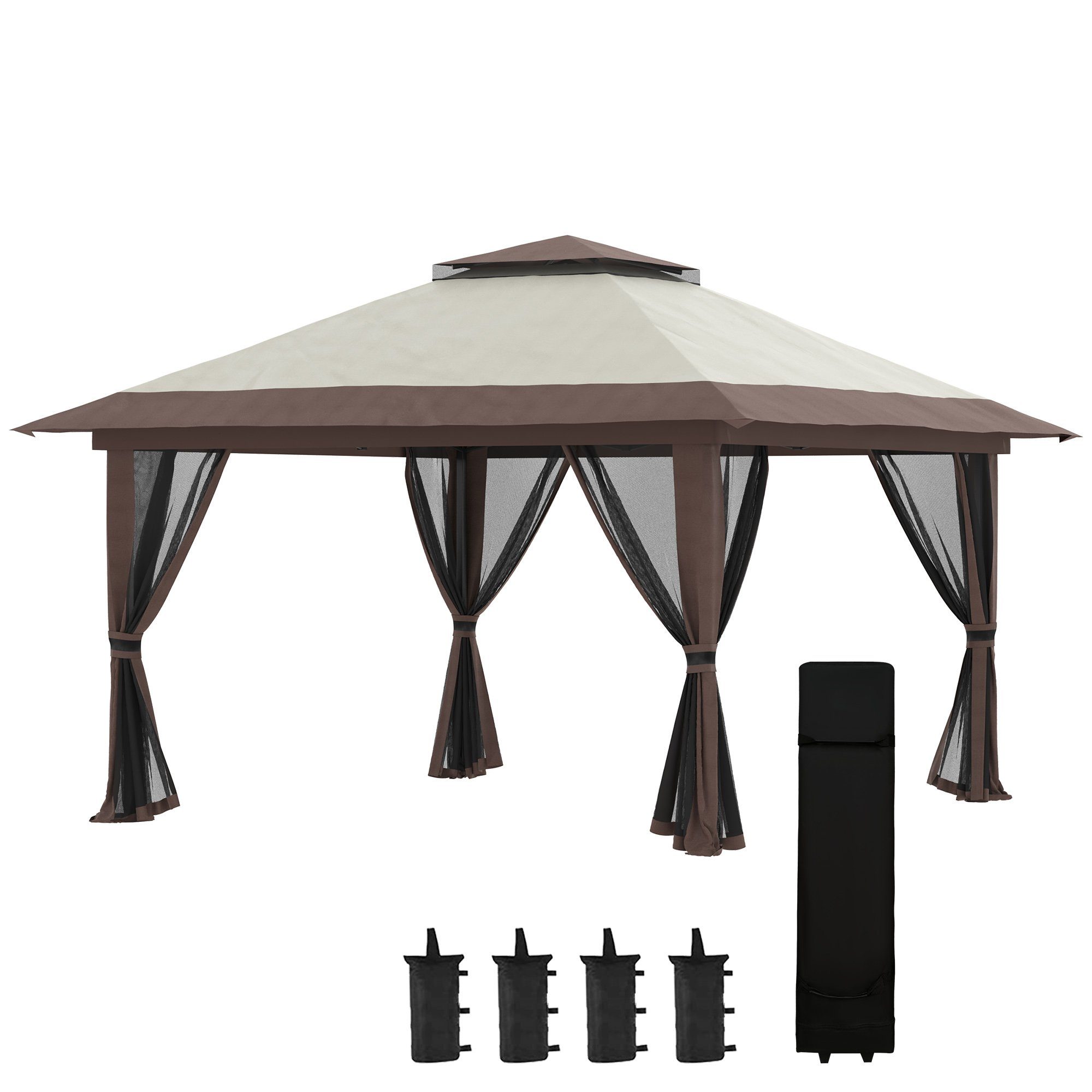 Outsunny Faltpavillon ca. 4 x 4 günstig online kaufen