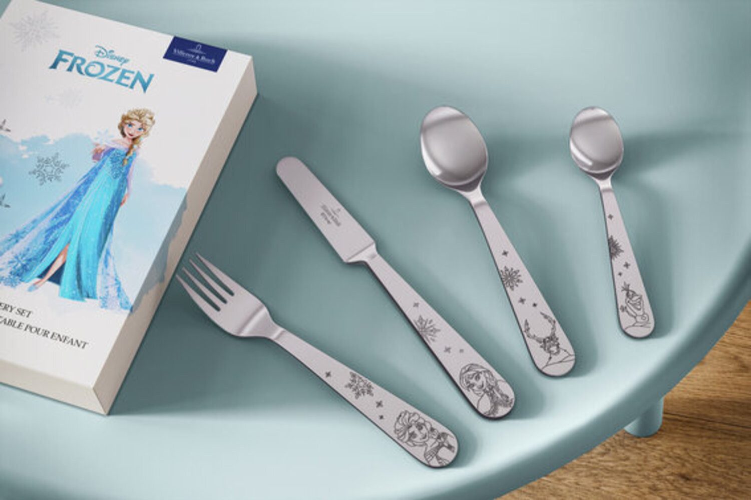 Villeroy & Boch Kindergeschirr-Set Disney Frozen Ess-Set 6er Set (6-tlg), Porzellan