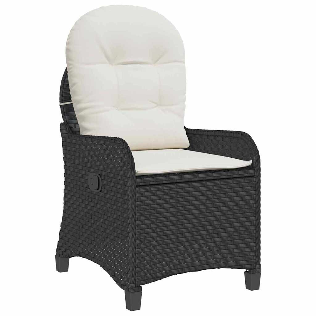 vidaXL Gartenstuhl Relaxsessel Schwarz 56 x 66 x 95cm Poly-Rattan (1 St)