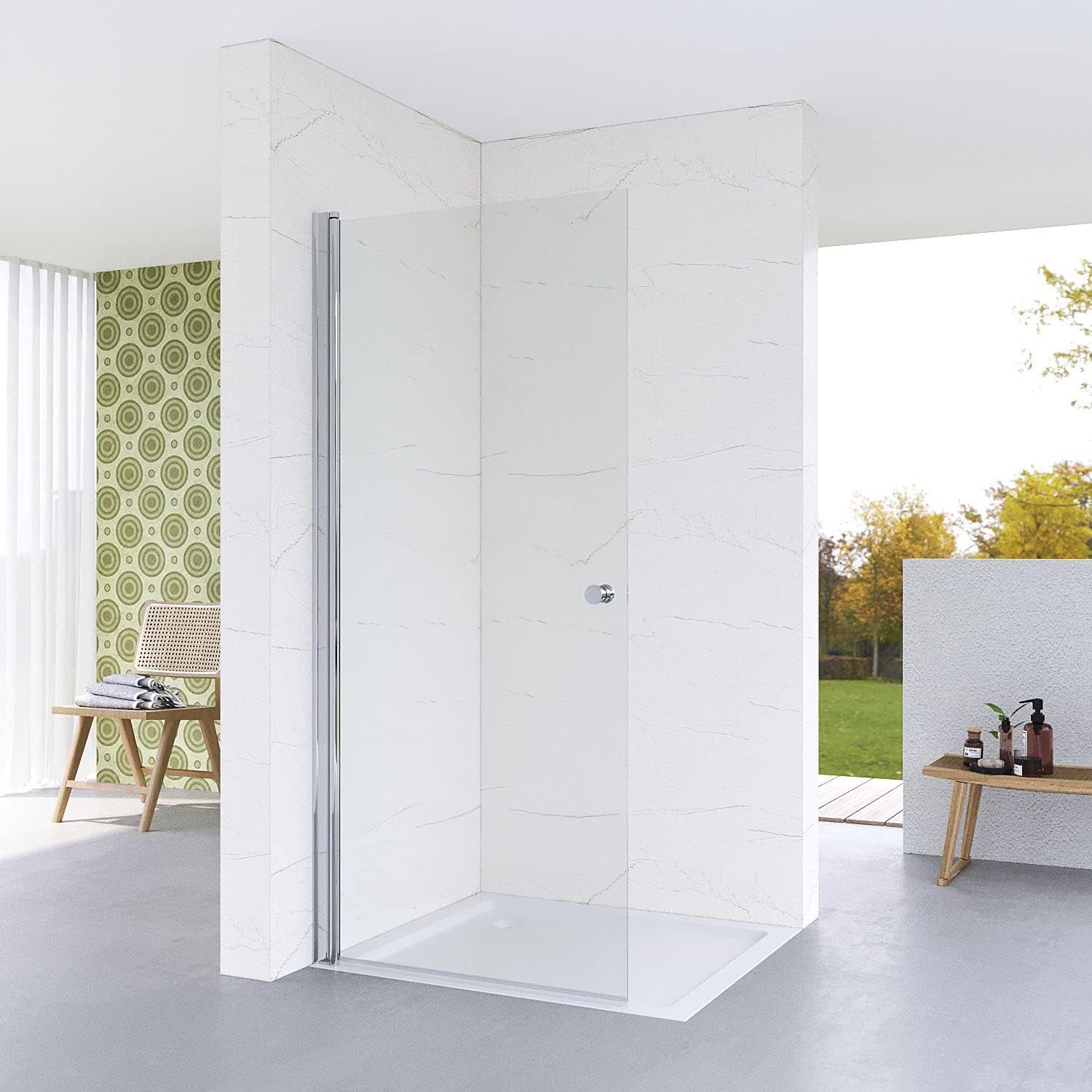 AQUABATOS Walk-in-Dusche Walk in Duschwand Glas günstig online kaufen