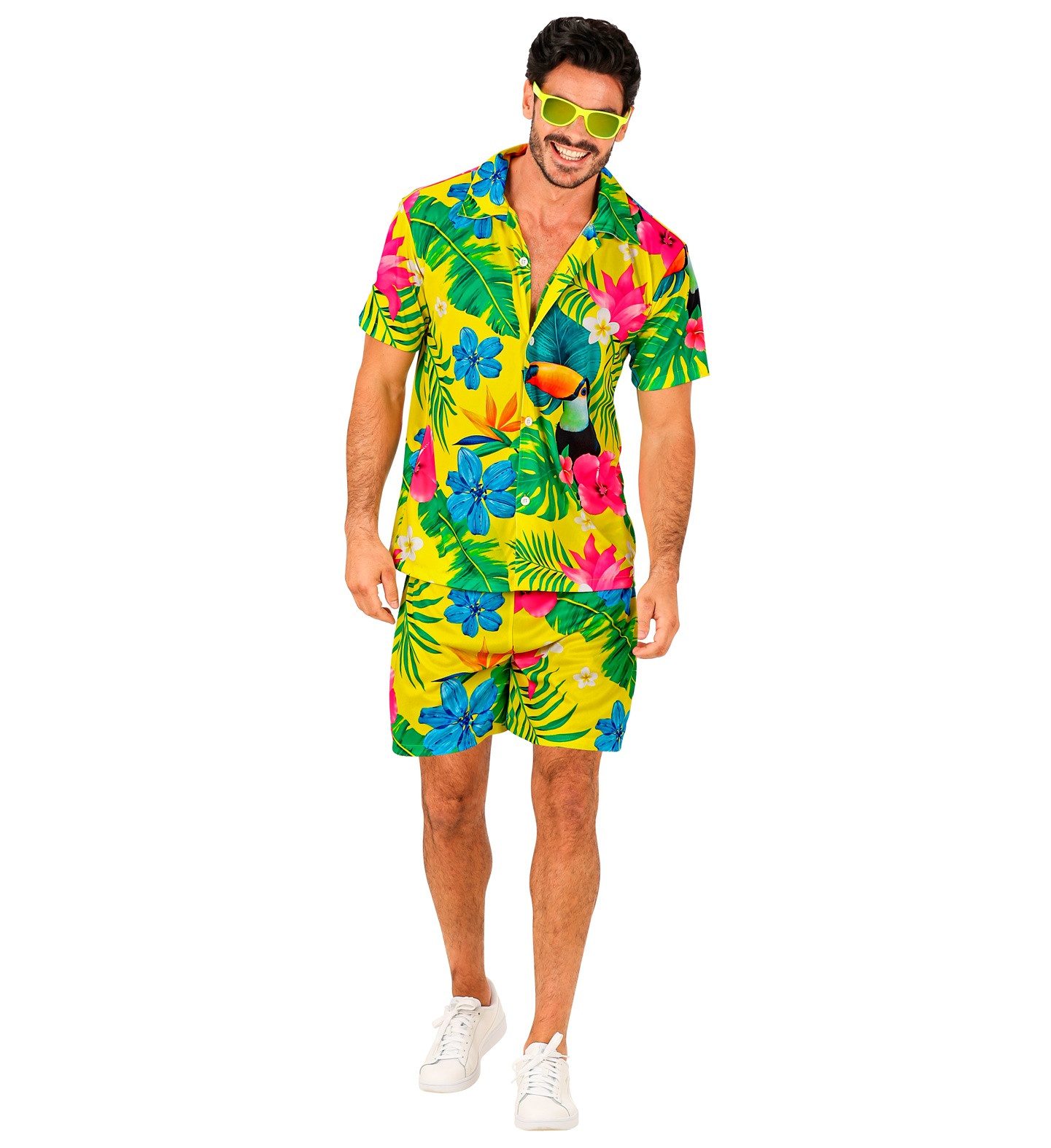 Widmann S.r.l. Kostüm Hawaii Herren Outfit 'Tropical', Mehrfarbig