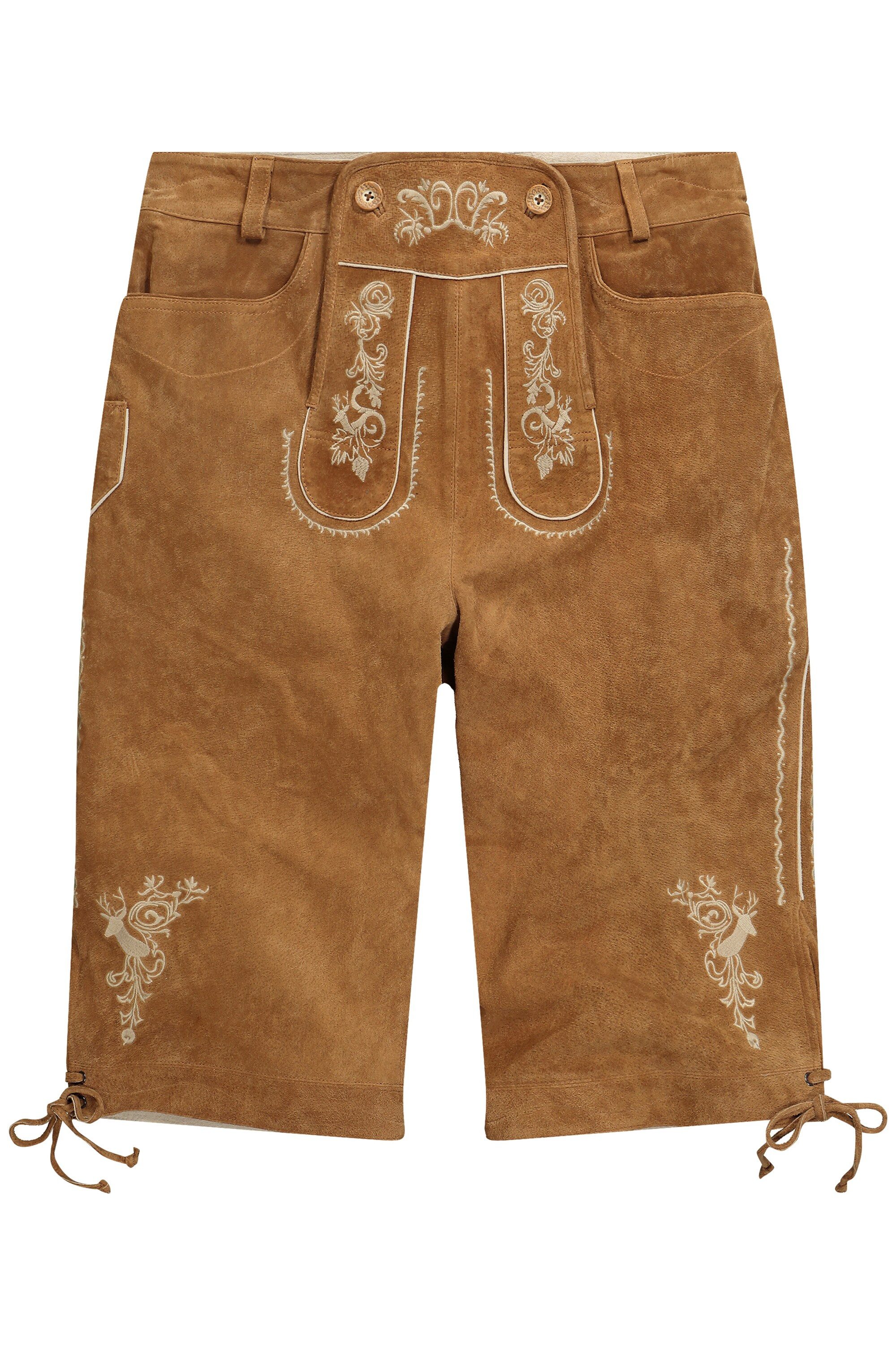 Men Plus Lederhose 3/4-Trachten-Lederhose echtes Leder – Bild 2 von 5