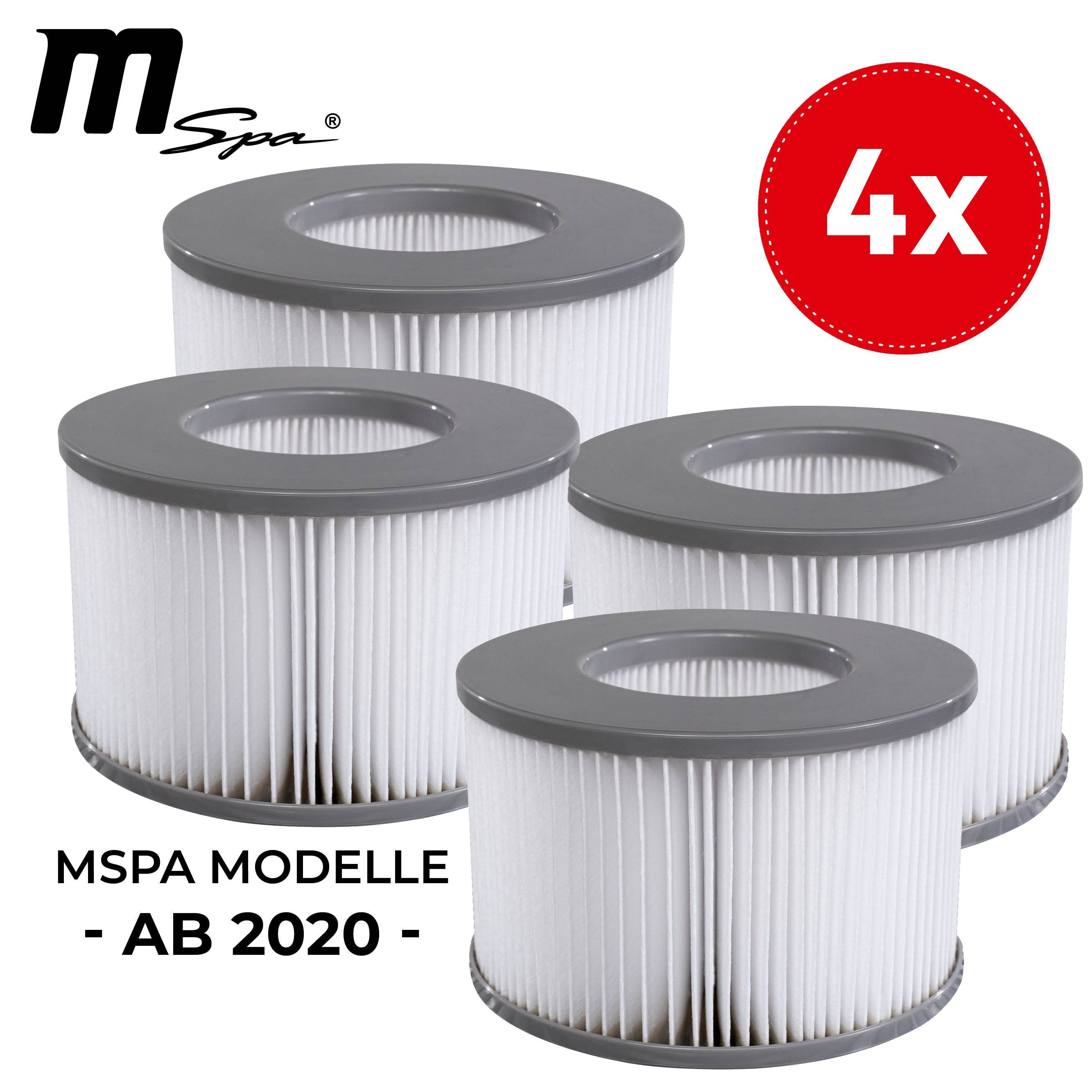mSpa Pool-Filterkartusche Whirlpool Ersatz Wasserfilter-Kartusche, Zubehör für MSpa Modelle ab 2020, Wasserfilter-Kartuschen für MSpa Modelle 2019-2020