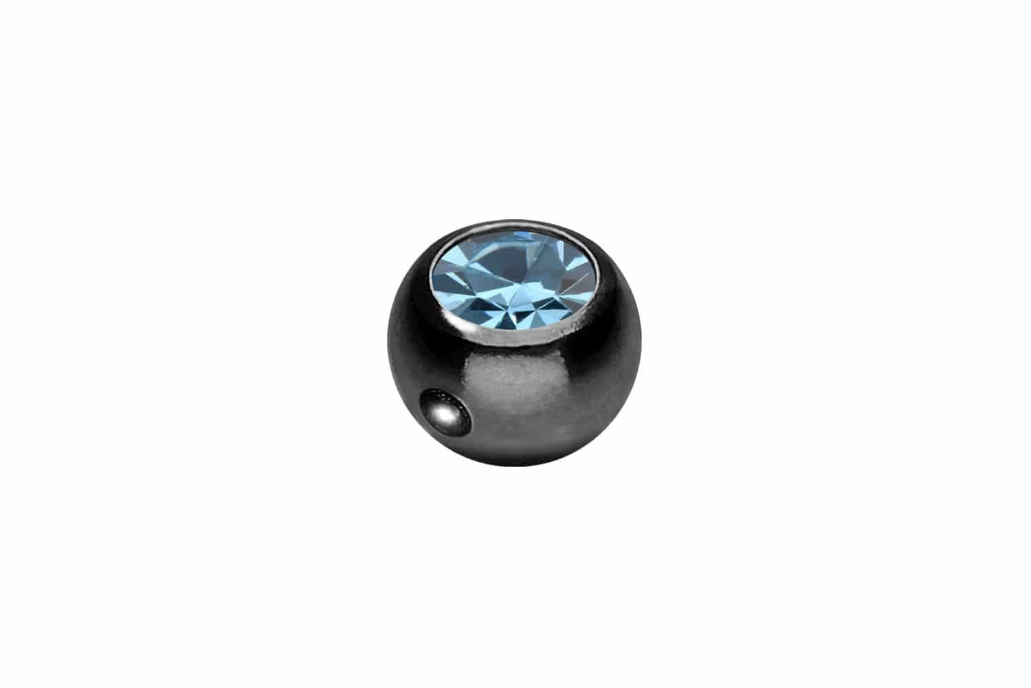 PIERCINGLINE Piercing-Set Chirurgenstahl Klemmkugel KRISTALL (Klemm-Aufsätze, 1-tlg)