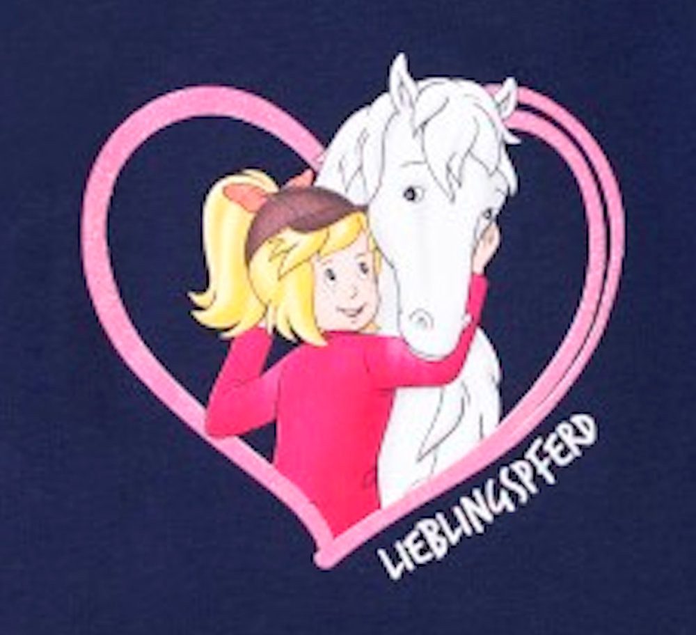 Bibi & Tina Langarmshirt Bibi und Tina Mädchen Langarmshirt navy blau (1-tlg)