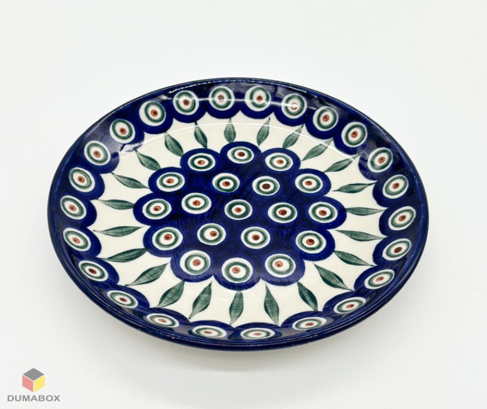 Ceramika Artystyczna Bolesławiec Kuchenteller Handgefertigter Bunzlauer Keramik Teller 20 cm