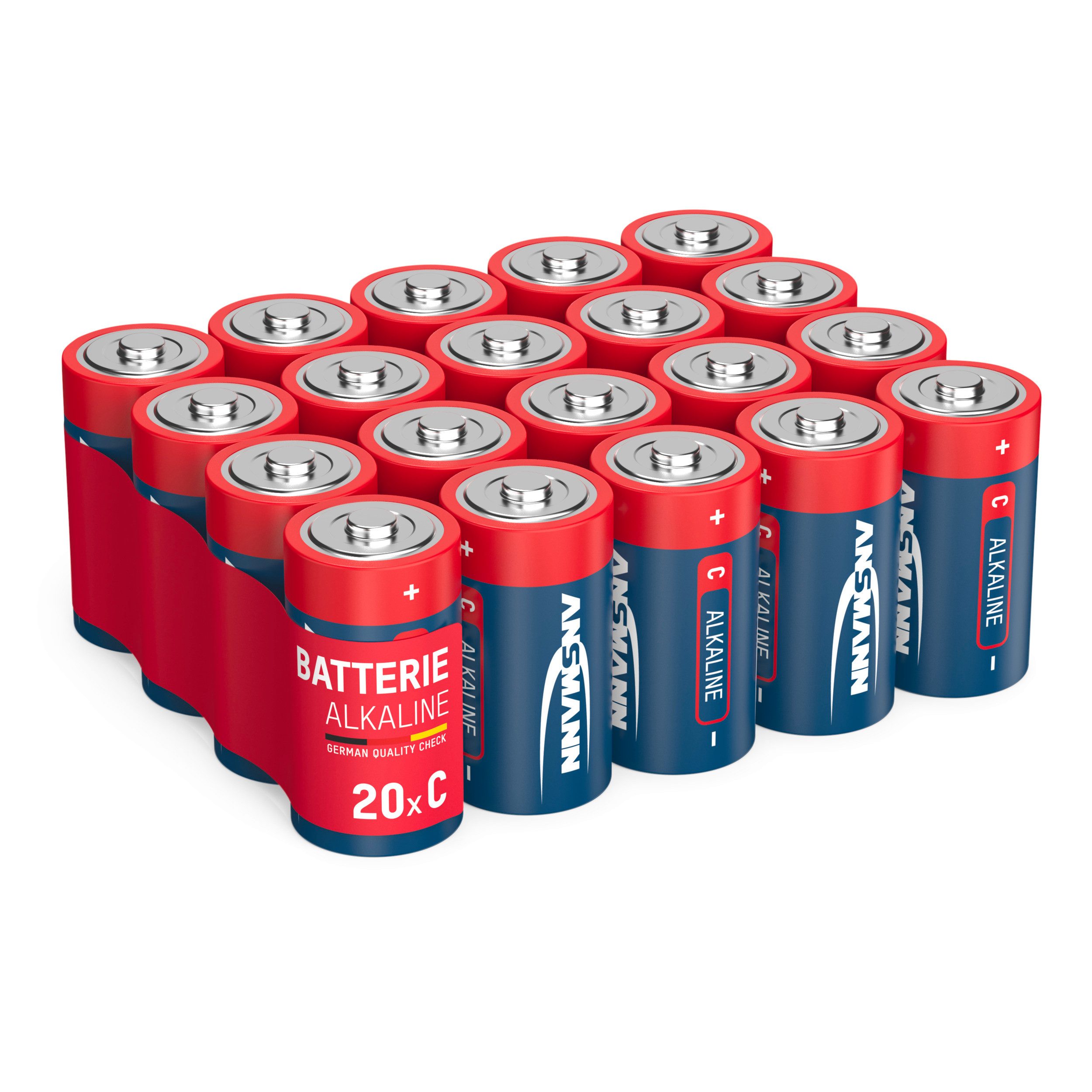 ANSMANN AG Батареи Baby C LR14 20 Stück 1,5V - Alkaline Batterie langlebig Batterie