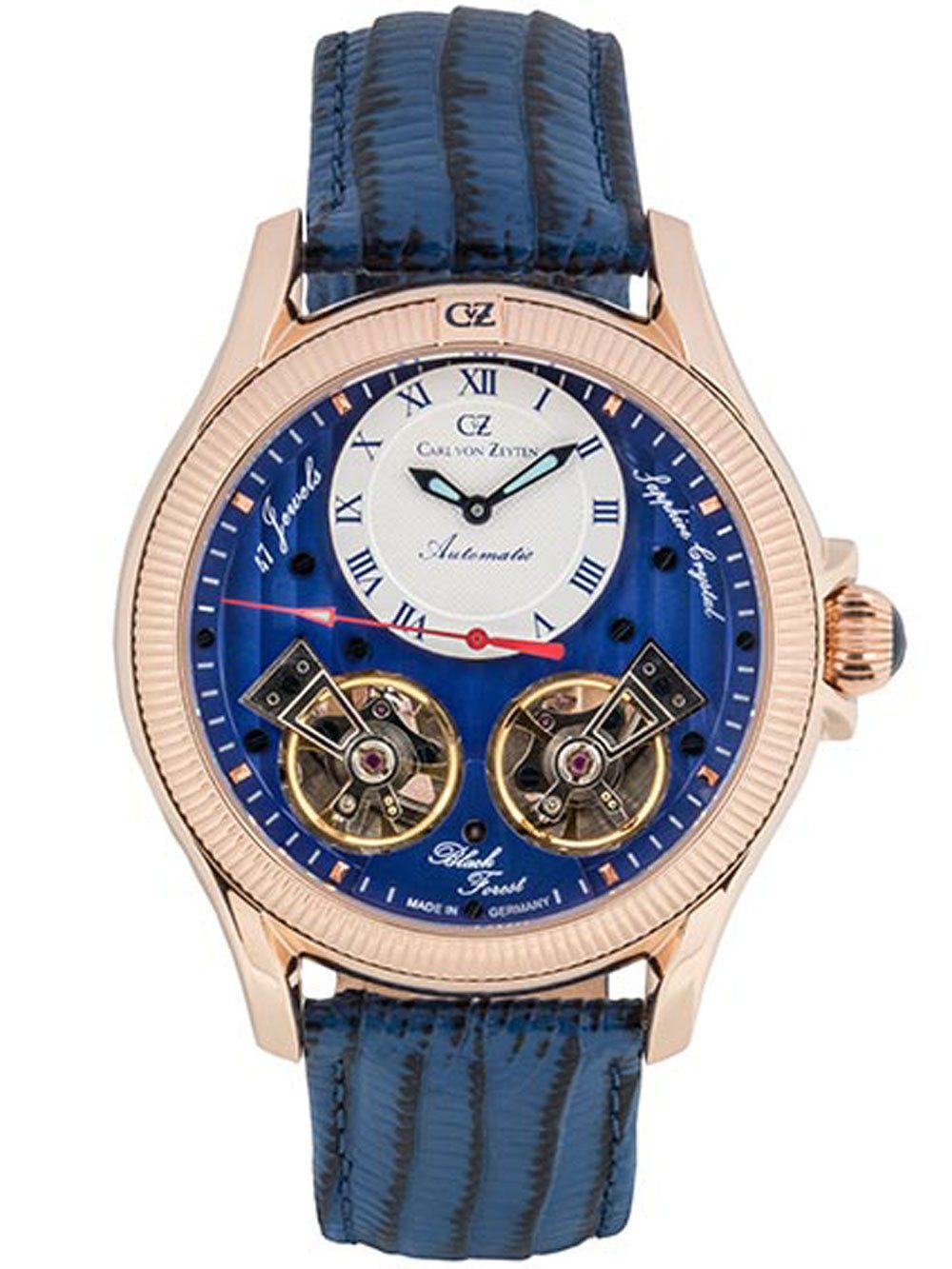 Automatikuhr Carl von Zeyten CVZ0084RBLS Herrenuhr Waldhaus Automatik Limited 46mm Carl von Zeyten CVZ0084RBLS Herrenuhr Waldhaus Automatik Limited 46mm 5ATM