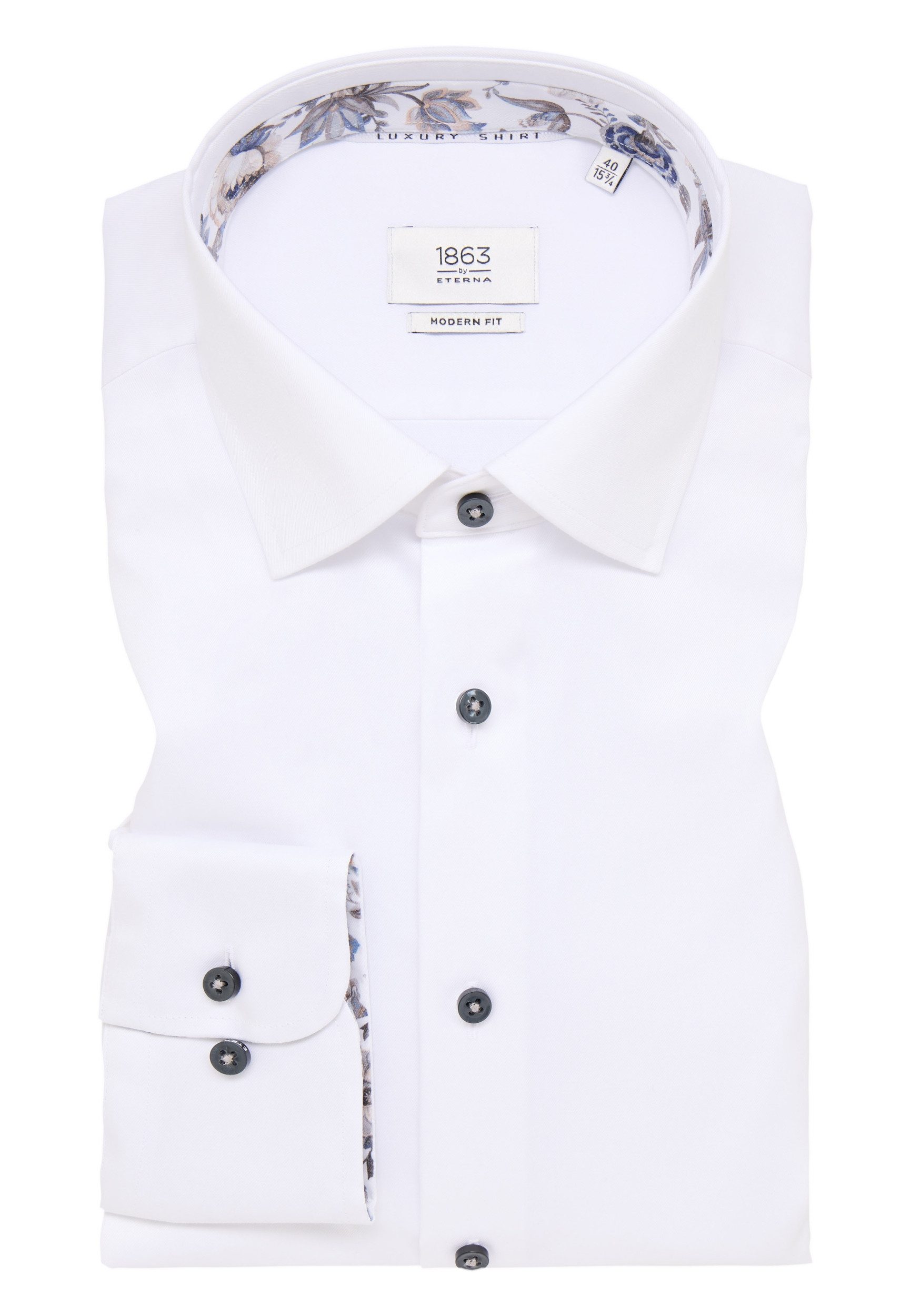 Eterna Businesshemd – Twill Langarm Businesshemd in Modern Fit