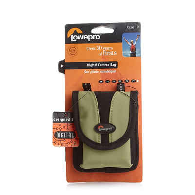 Lowepro Kameratasche Lowepro Kamera-Tasche sicheres Täschchen mit dehnbaren Seiten Handy-Tasche Rezo 10 Grün/Schwarz