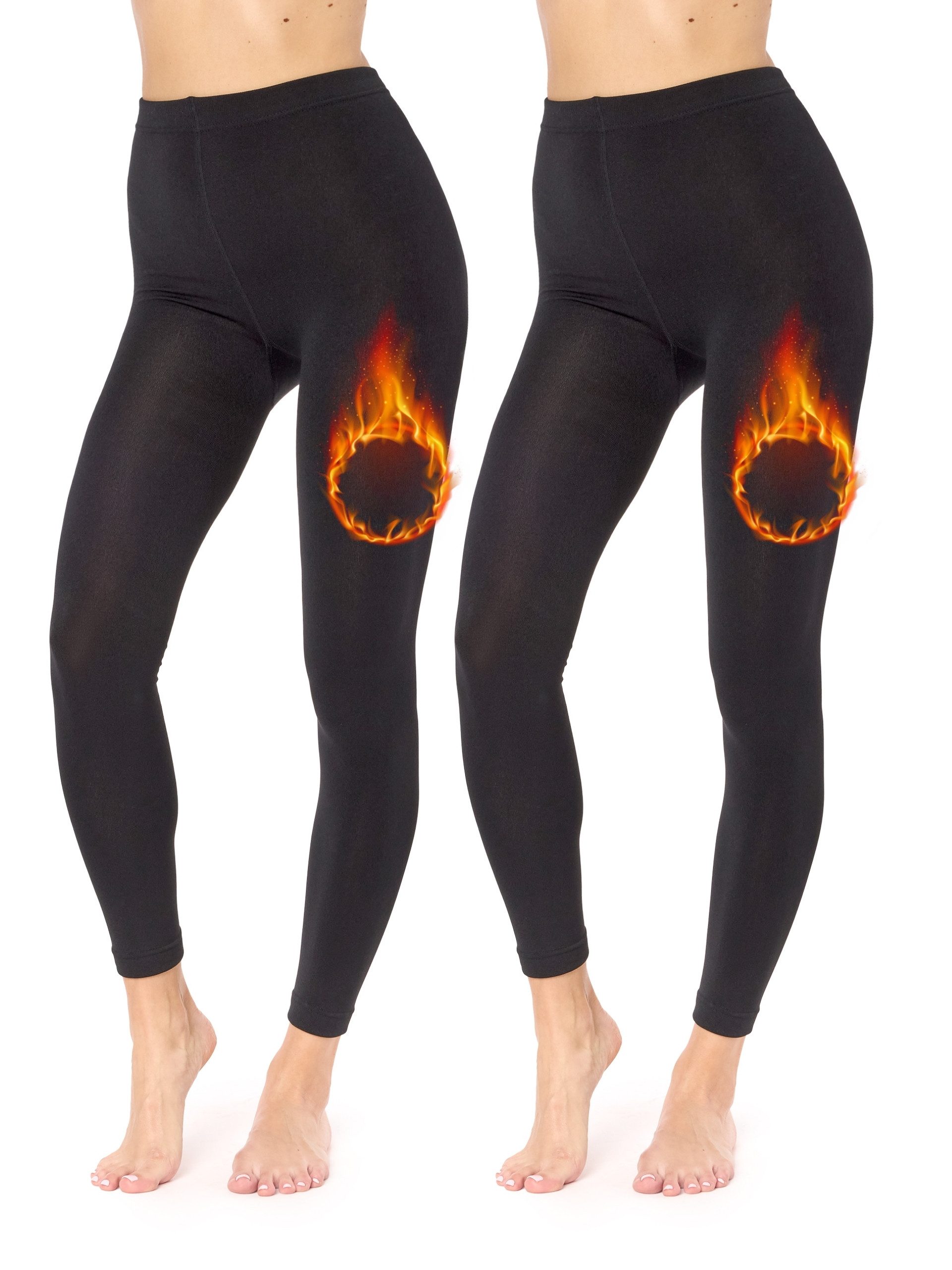 Merry Style Leggings 2er Pack Damen Thermo Leggings Gefütterte Thermoleggings MS-ATX-441 (1-tlg)