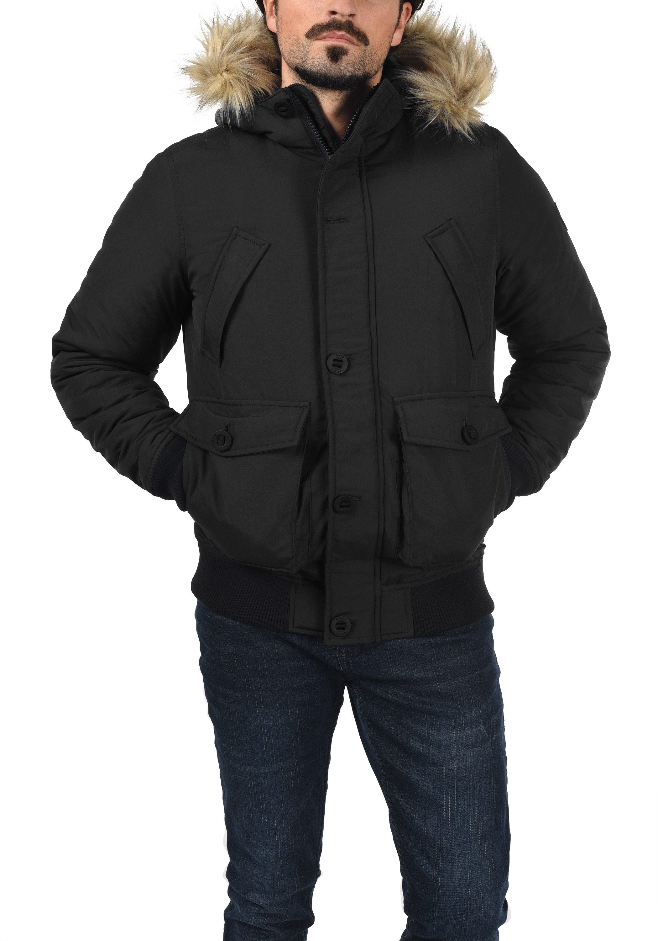 !Solid Winterjacke SDFrio Winterjacke mit Kapuze günstig online kaufen