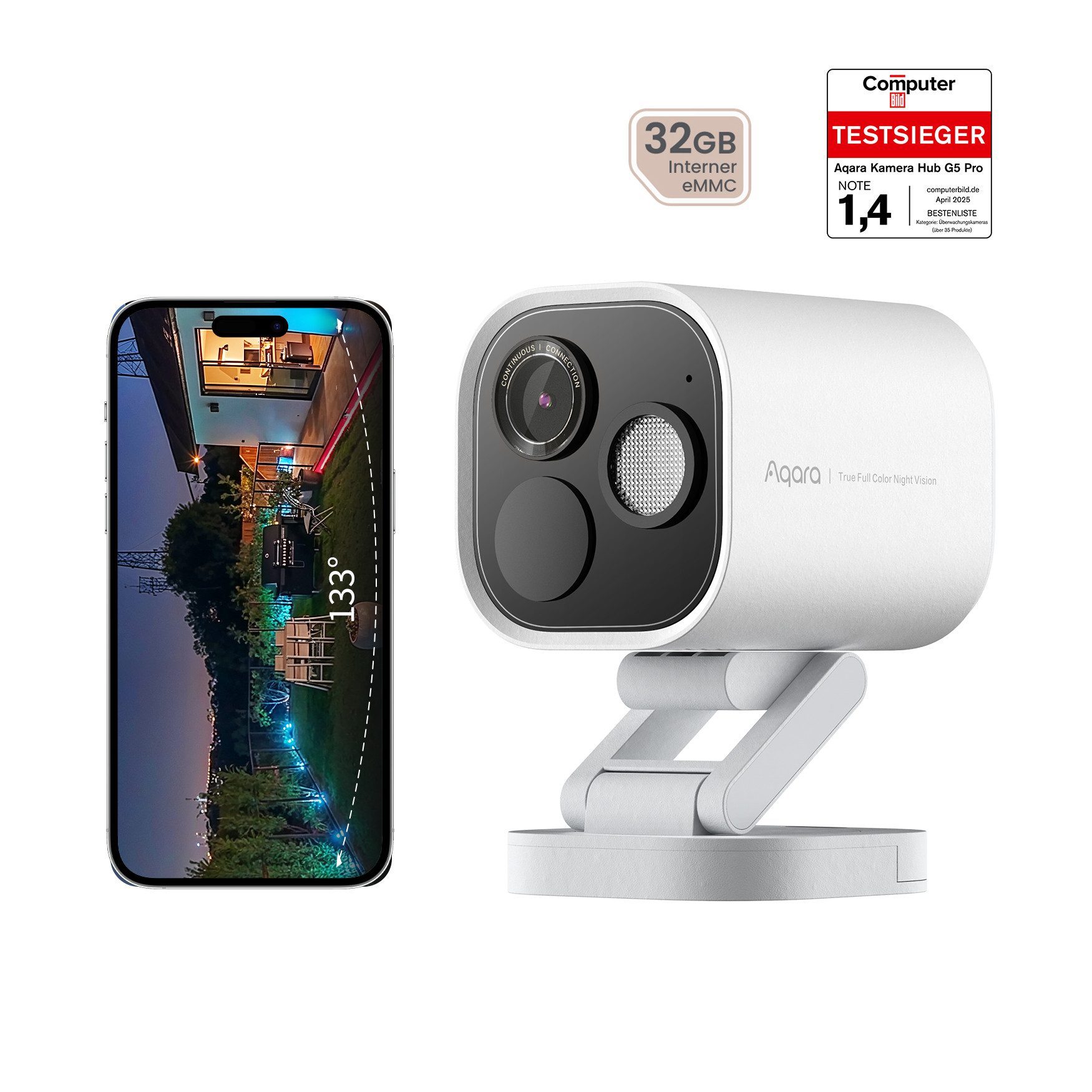 Überwachungskamera G5 Pro (WLAN), 4MP Kamera-Hub