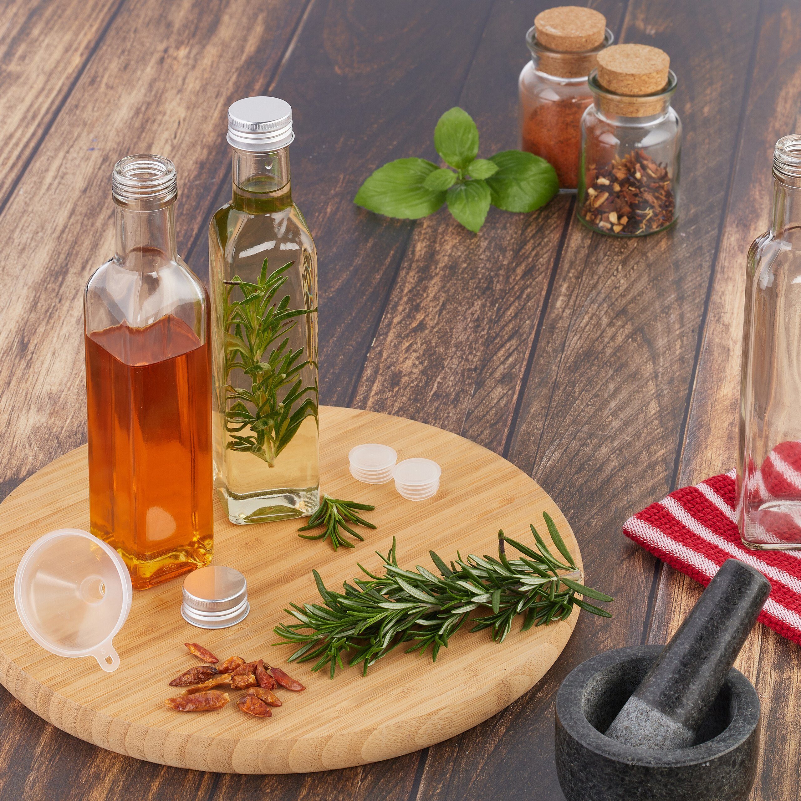 relaxdays Trinkflasche Flaschen zum Befüllen 250 ml, 10er Pack