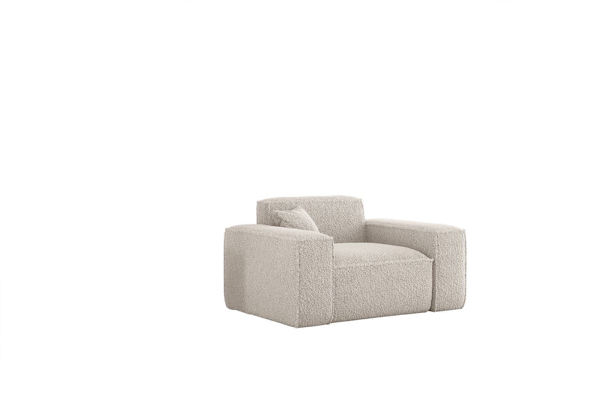 Fun Möbel Sessel Designersessel CELES PREMIUM in Stoff Sven (Rundumbezug, Auch im 3-2-1 Set erhältlich), inkl. 1 Zierkissen