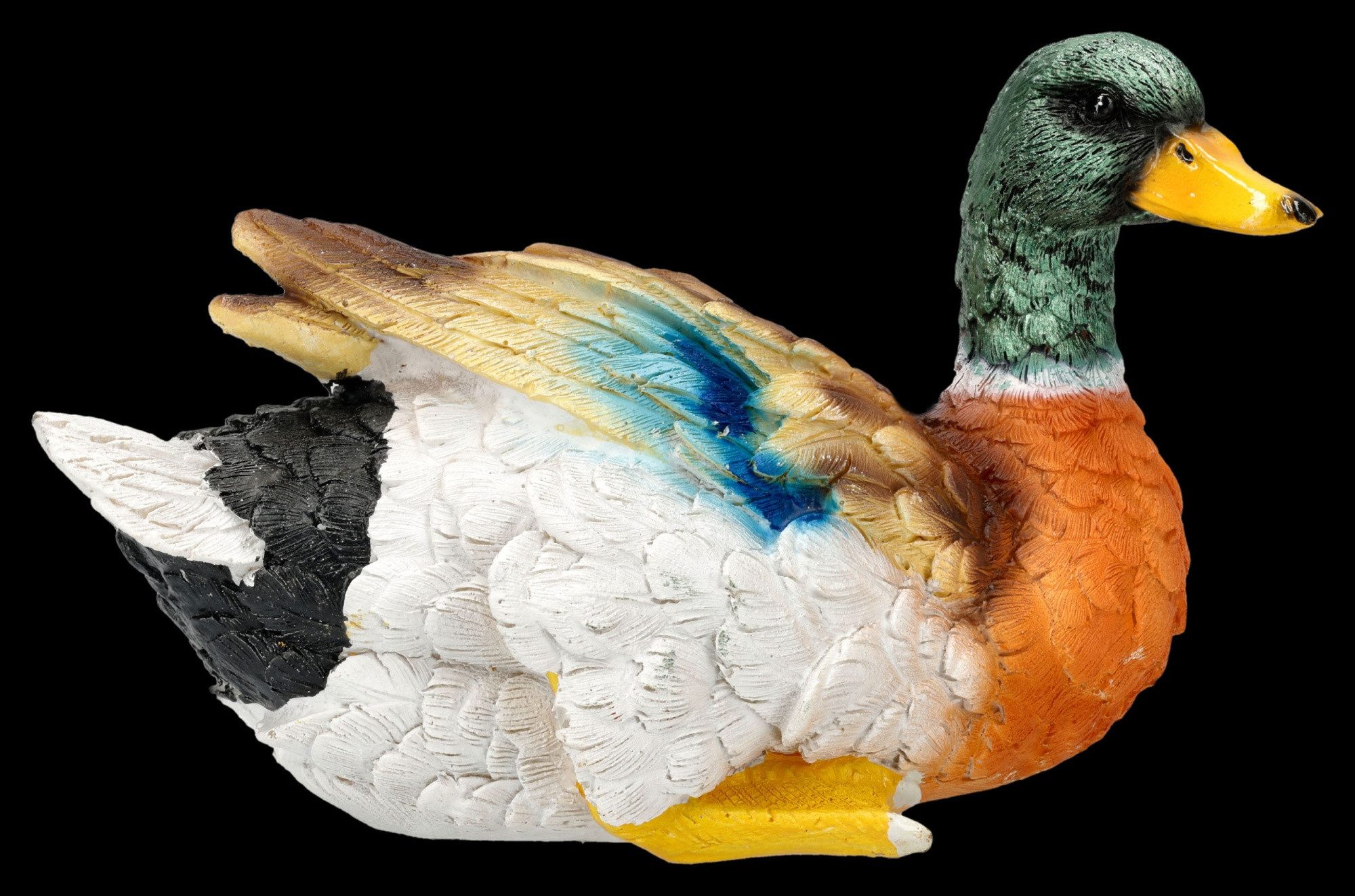 Figuren Shop GmbH Fantasy-Figur Deko Enten 2er Set – handbemalte Figuren Frühling Garten 9cm Tierfigur