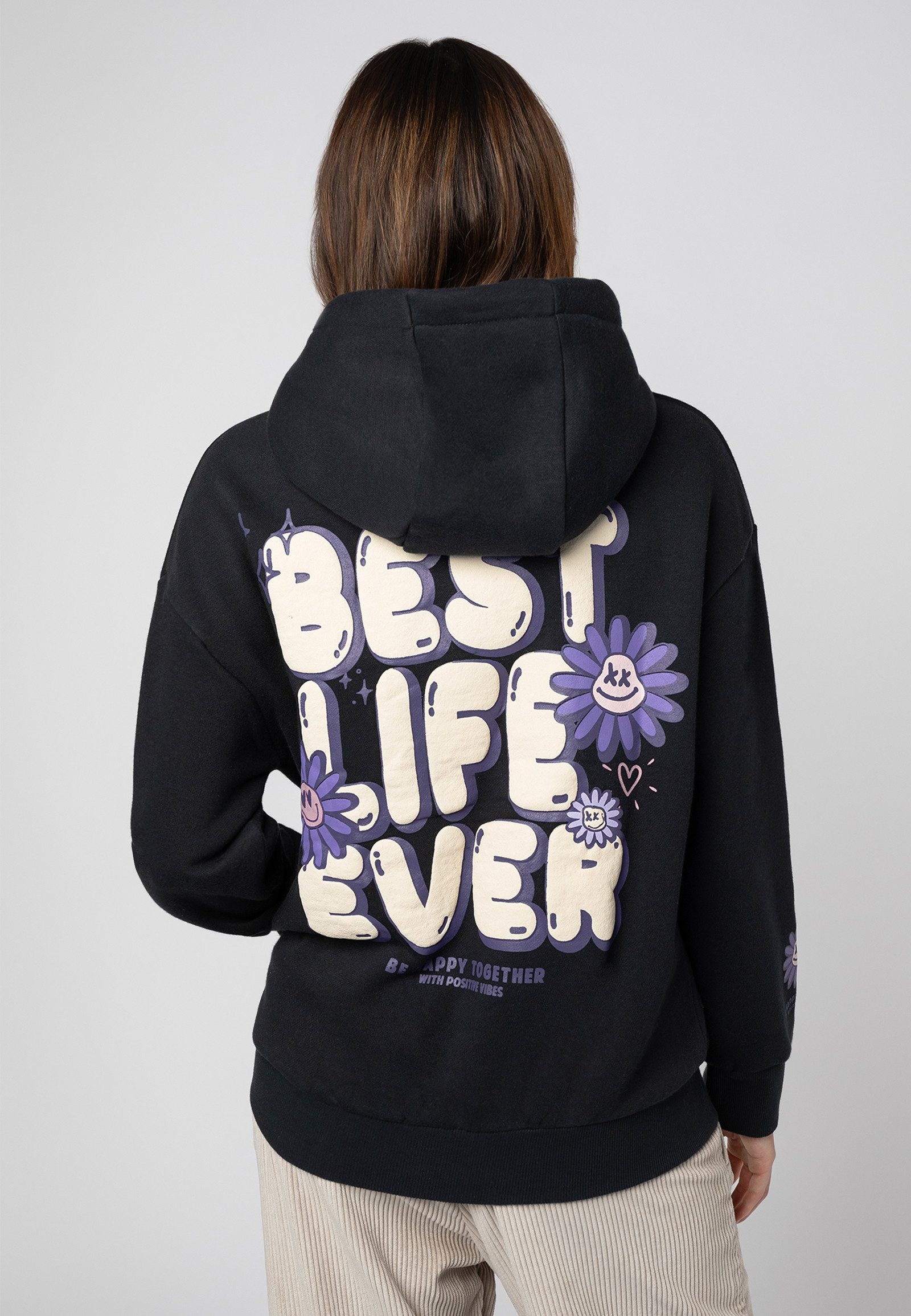 SUBLEVEL Kapuzenpullover Hoodie Backprint Sweater, Kapuzensweatshirt günstig online kaufen