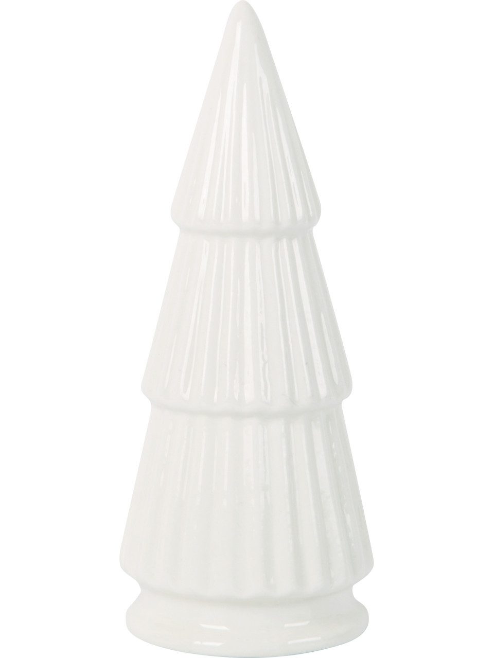 Trend Line Weihnachtsfigur Dekofigur Baum Keramik 17 x 7 cm weiß günstig online kaufen