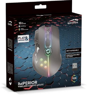 Speedlink IMPERIOR Gaming-Maus (USB, wireless, kabellos, Sensorauflösung von bis zu 10.000dpi)