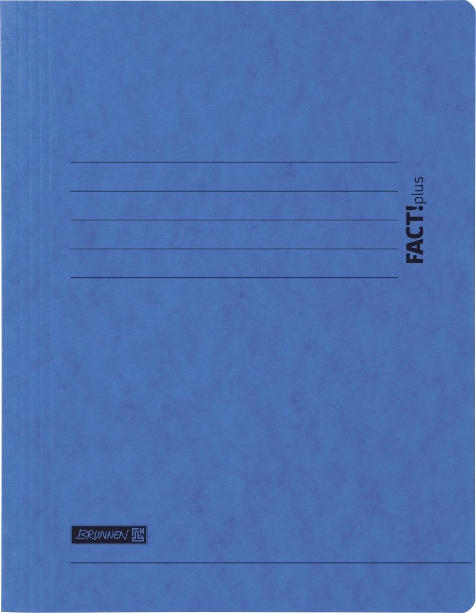 Fächermappe Sammelmappe Fact!plus A4 Karton 375g/qm blau