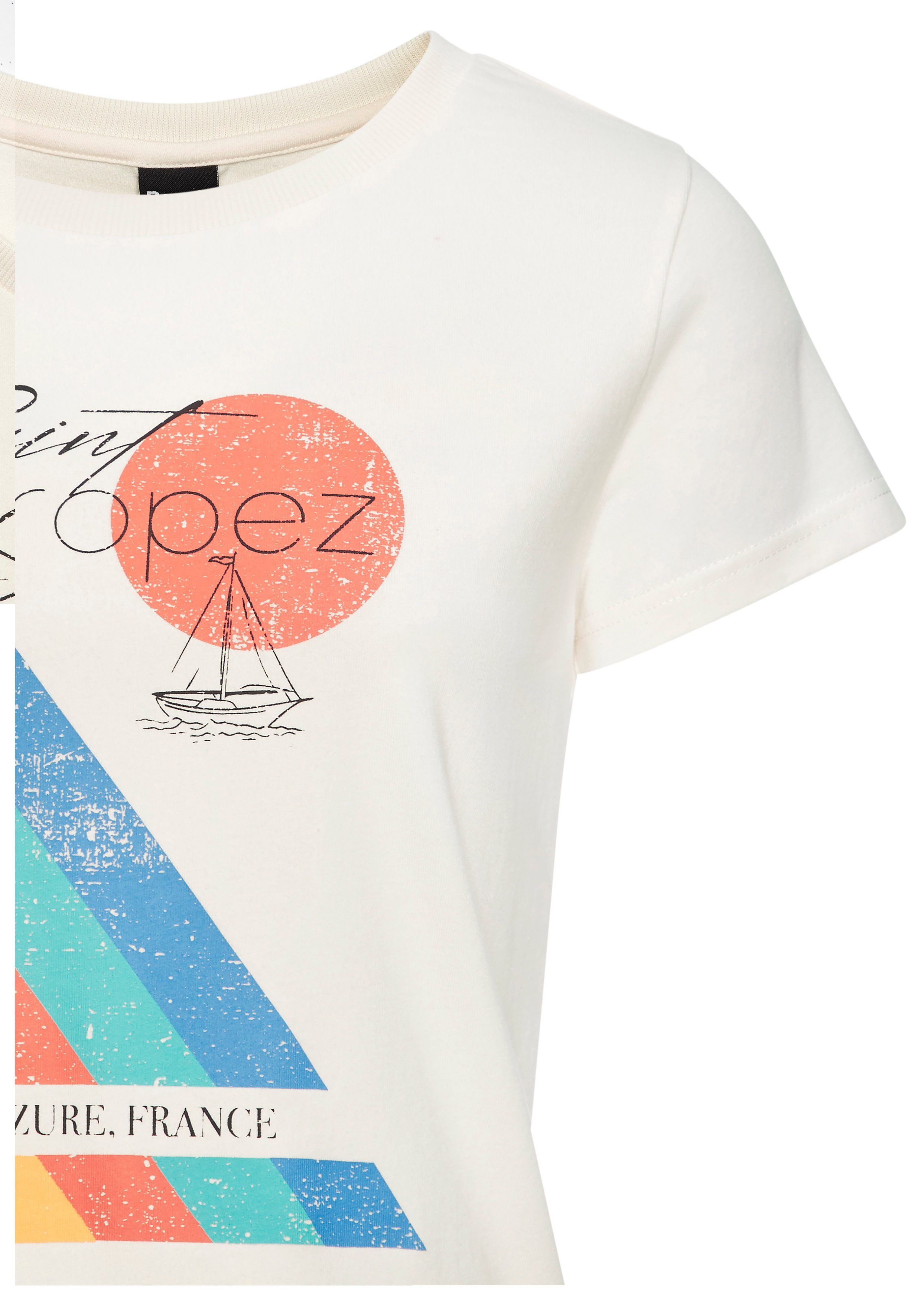 Bench. Loungewear T-Shirt mit Print, aus weicher Baumwoll-Qualität, Home-und Loungewear-Serie – Bild 5 von 5