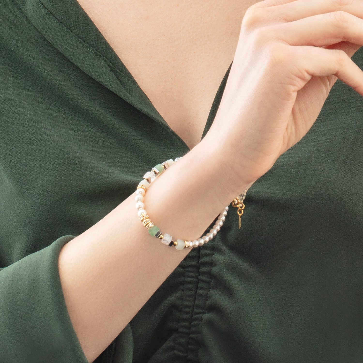 COEUR DE LION Armband Schmuck Edelstahl GeoCUBE® Precious Fusion Offset Wür günstig online kaufen