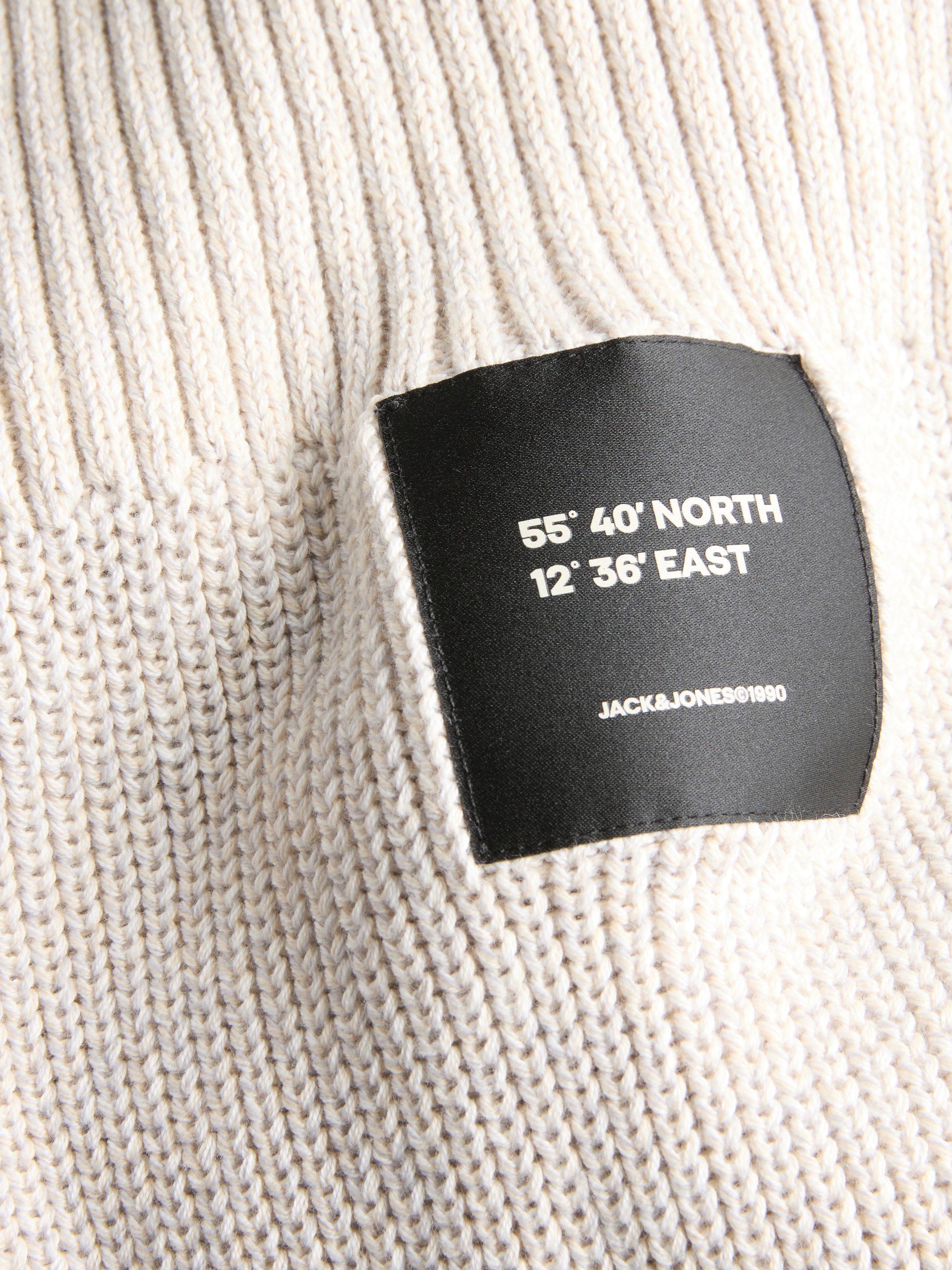 Jack & Jones Strickjacke JJCLEVELAND KNIT ZIP CARDIGAN Baumwolle, regular Fit – Bild 3 von 4